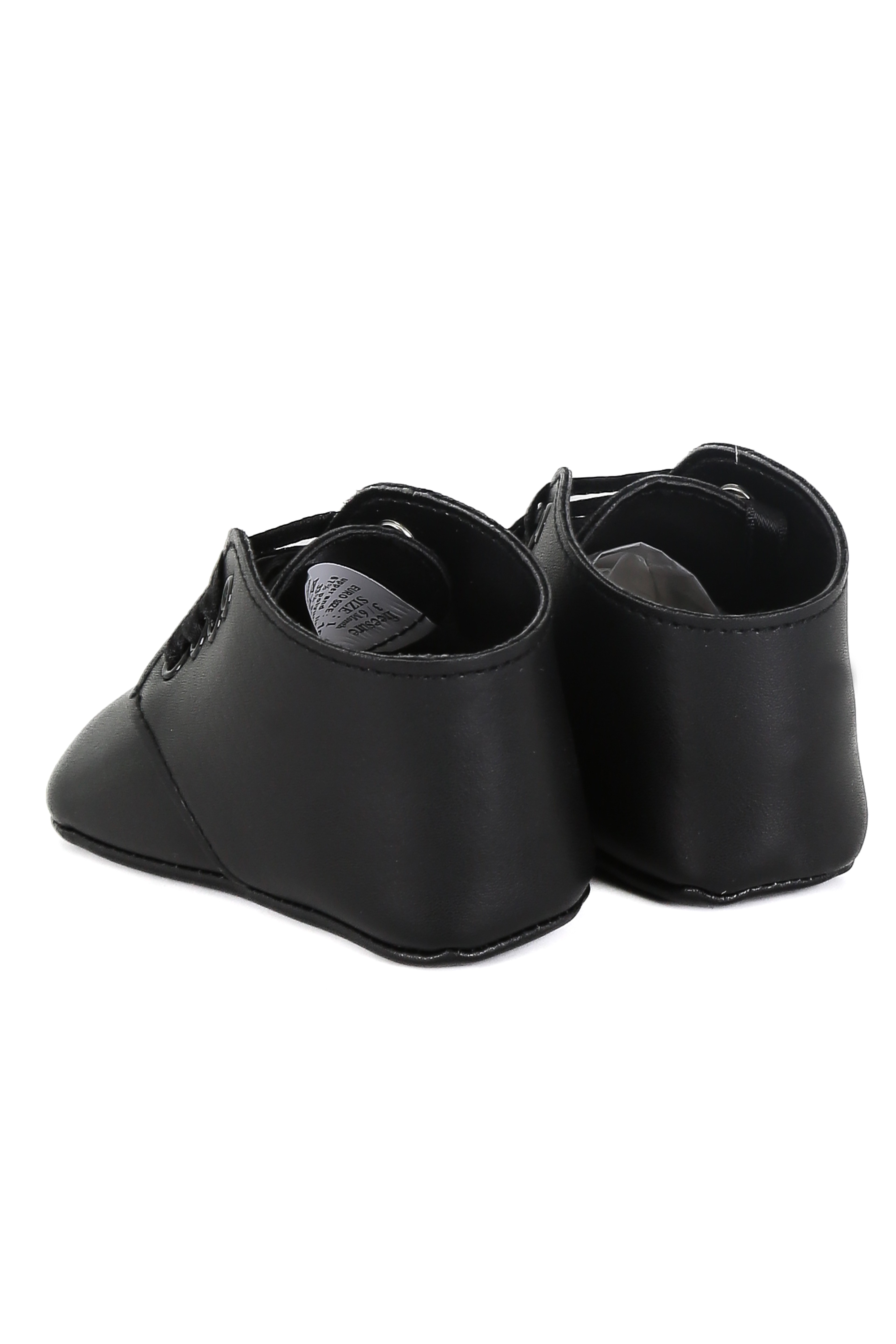 Erkek Bebek Bağcıklı Patik Ayakkabı - Siyah