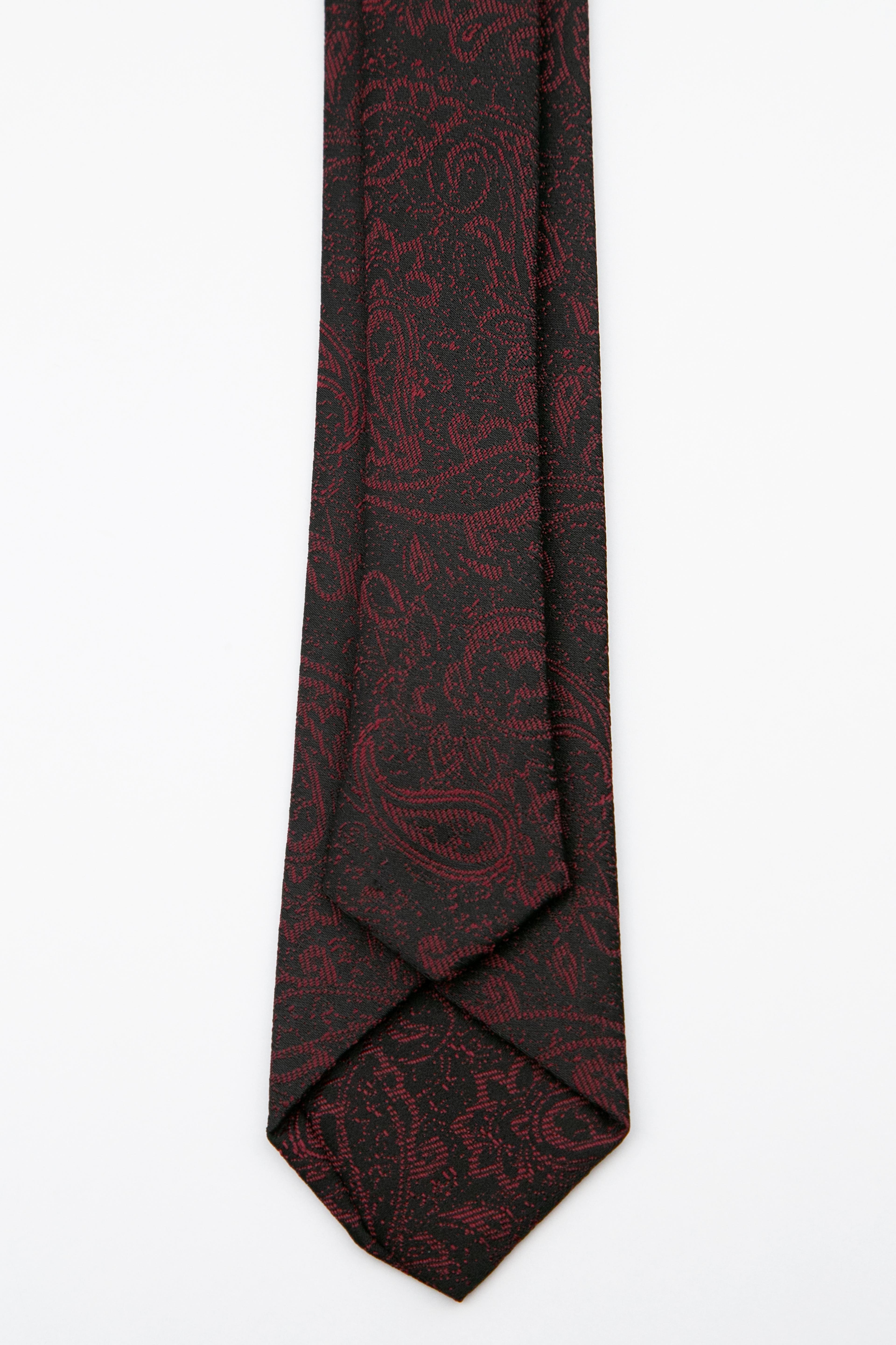 Erkek Çocuk Kravat ve Mendil Seti – Desenli, Klasik ve Modern Tarz – 2-13 Yaş – 110x5cm - Bordo