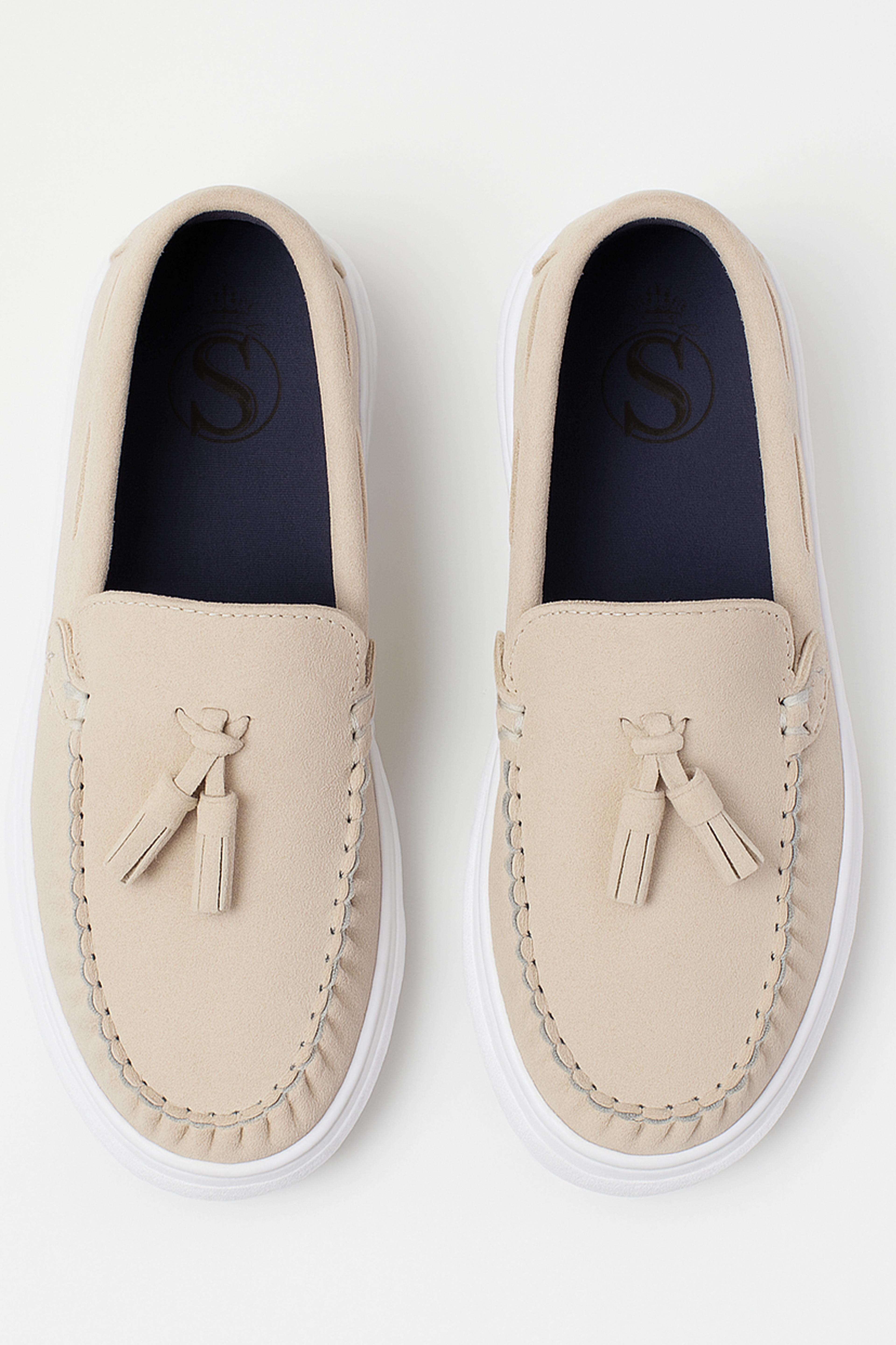 Erkek Çocuk Urban Platform Taban Loafer Klasik Ayakkabı - Bej