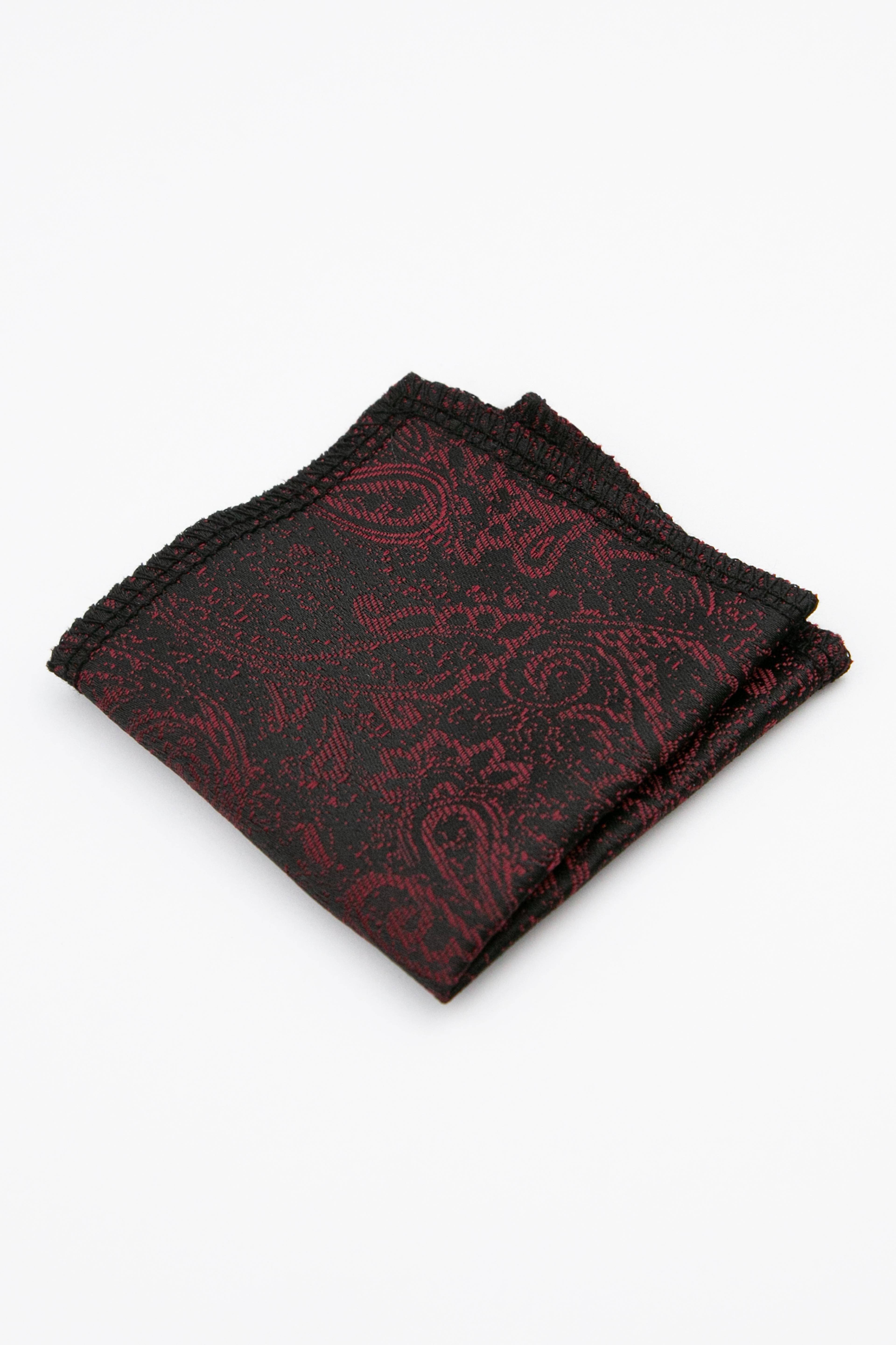 Erkek Çocuk Kravat ve Mendil Seti – Desenli, Klasik ve Modern Tarz – 2-13 Yaş – 110x5cm - Bordo