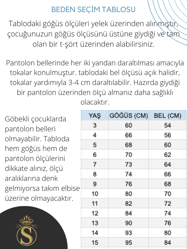 Erkek Çocuk Ekose 3 Parça Takım Elbise - Lacivert