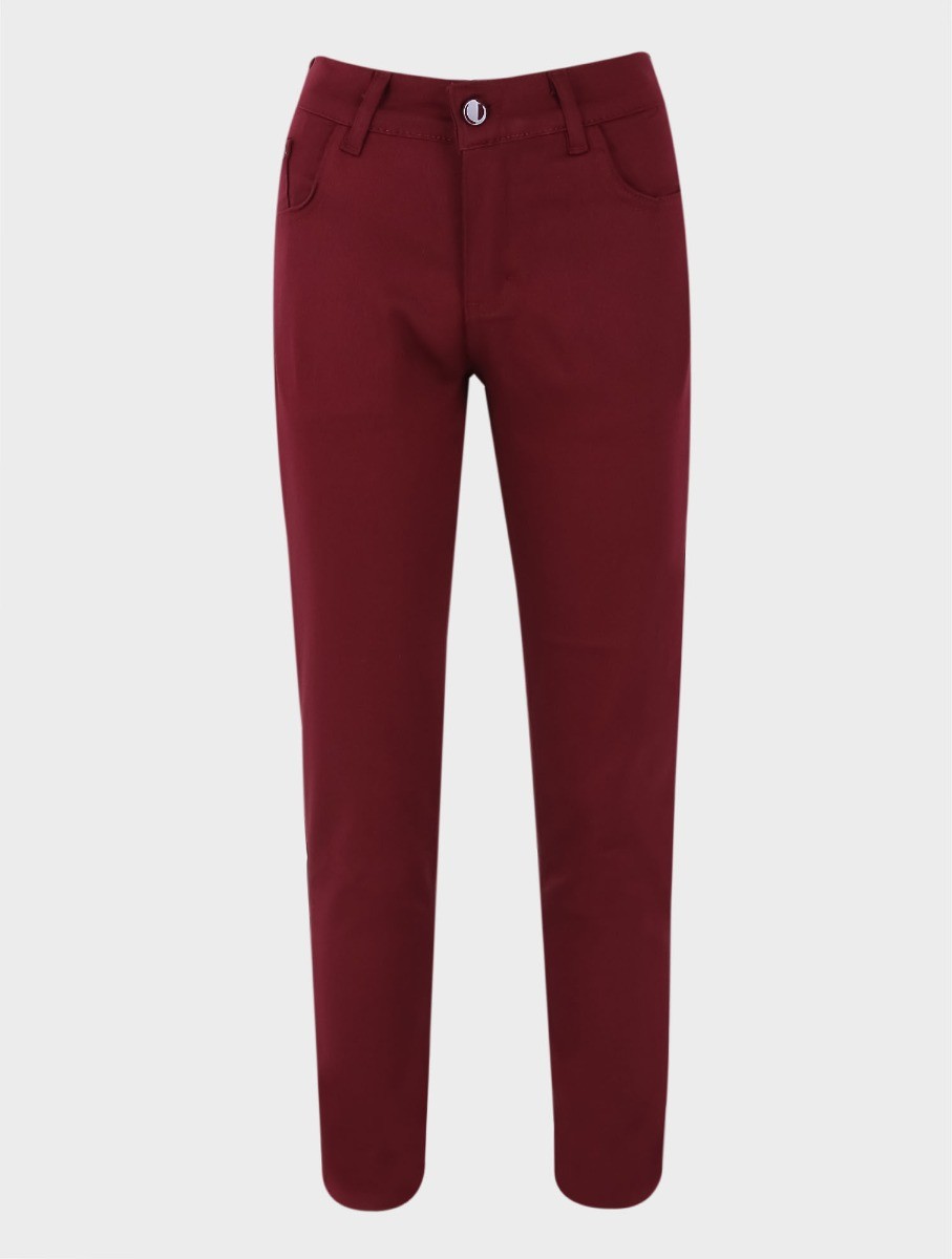 Erkek Çocuk 3-16 Yaş Chino Bordo Pantolon