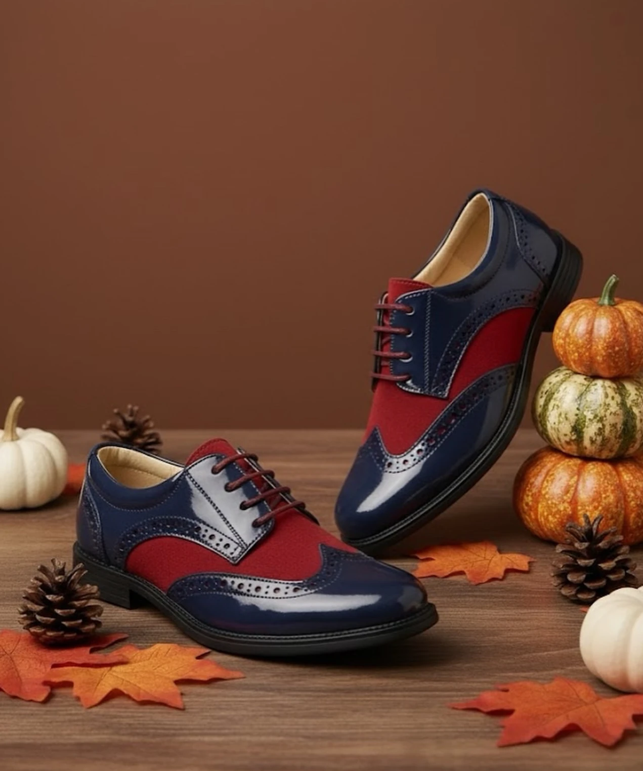 Erkek Çocuk Lacivert/Bordo Brouge Ayakkabı - Lacivert