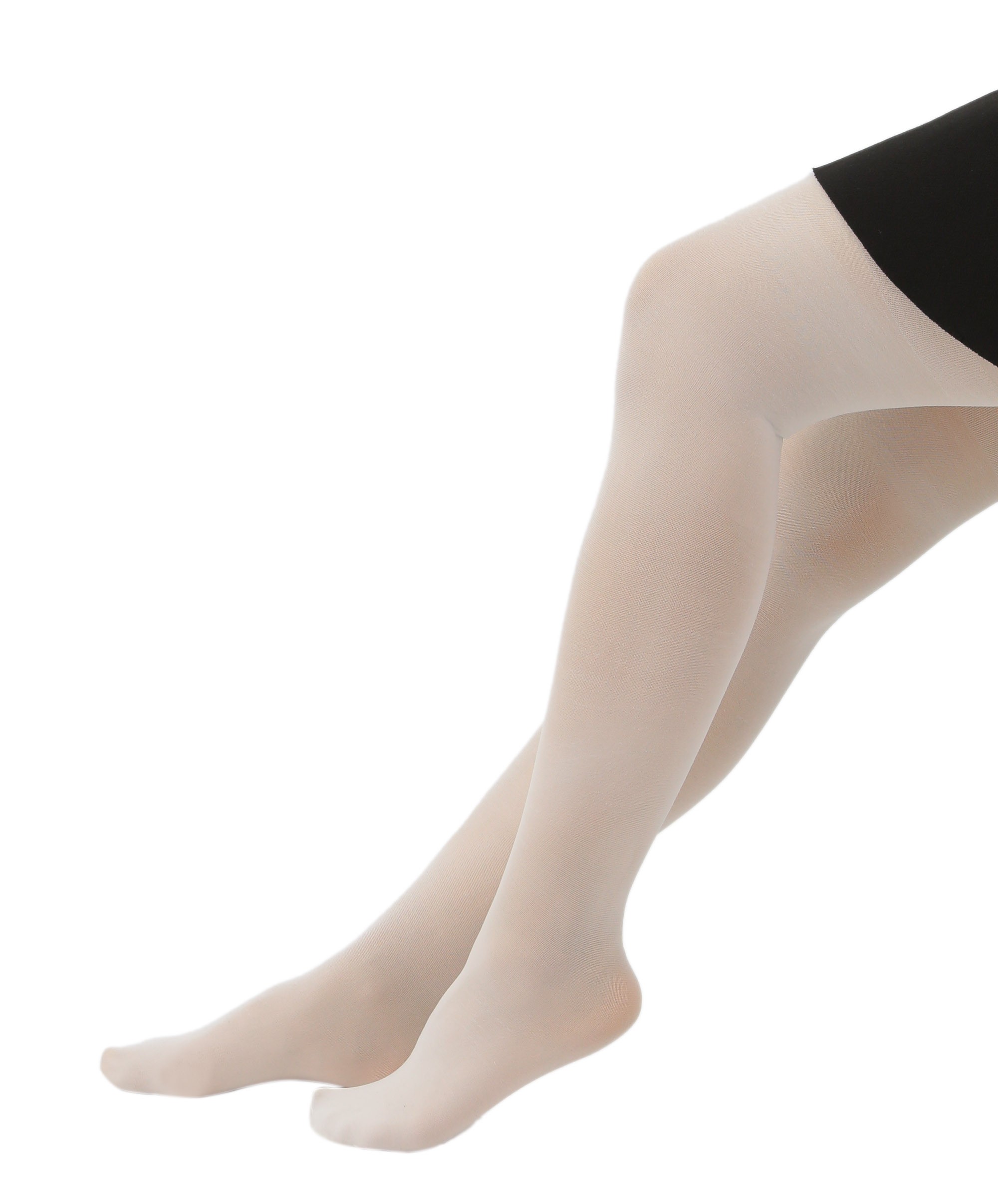1-12 Yaş Kız Çocuk 50 DEN Mikrofiber Külotlu Çorap - Kemik