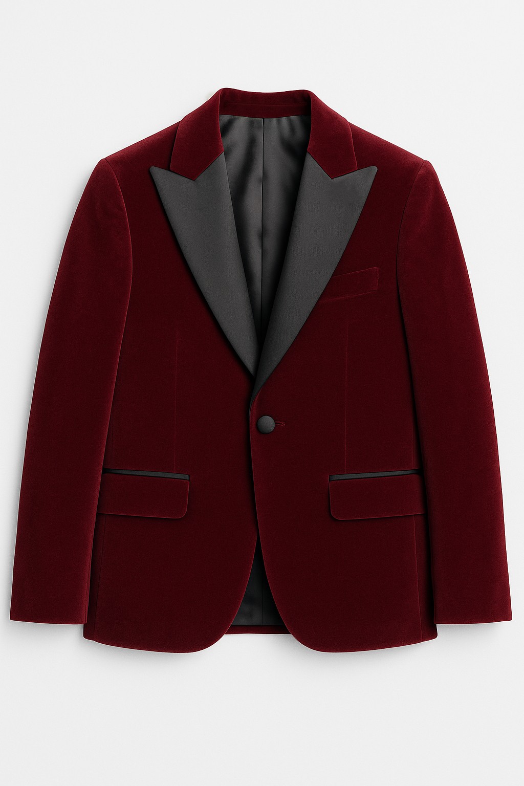 Erkek Çocuk Kadife Damatlık Blazer Ceket  - Bordo