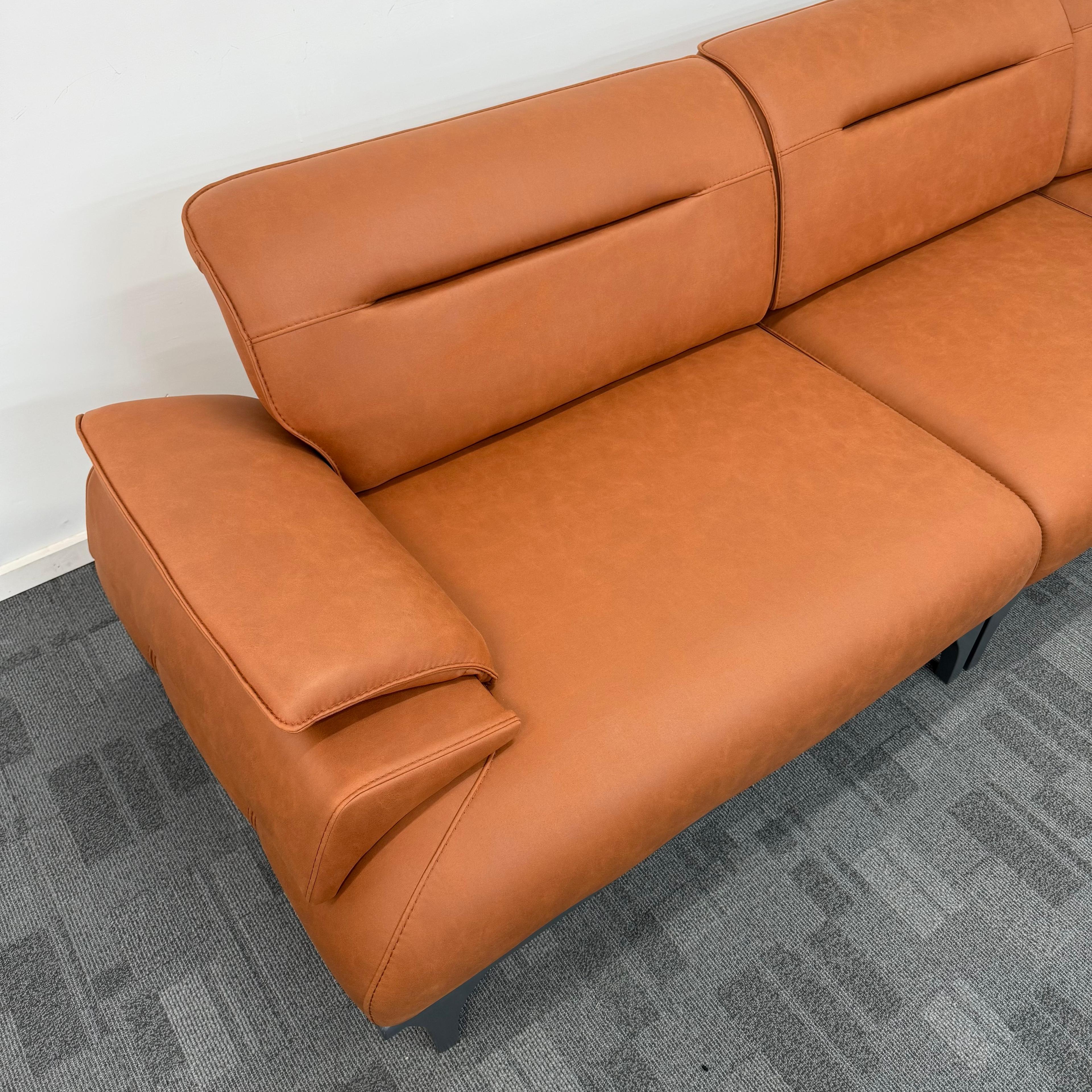 Royal- Orange Corner Sofa Bed