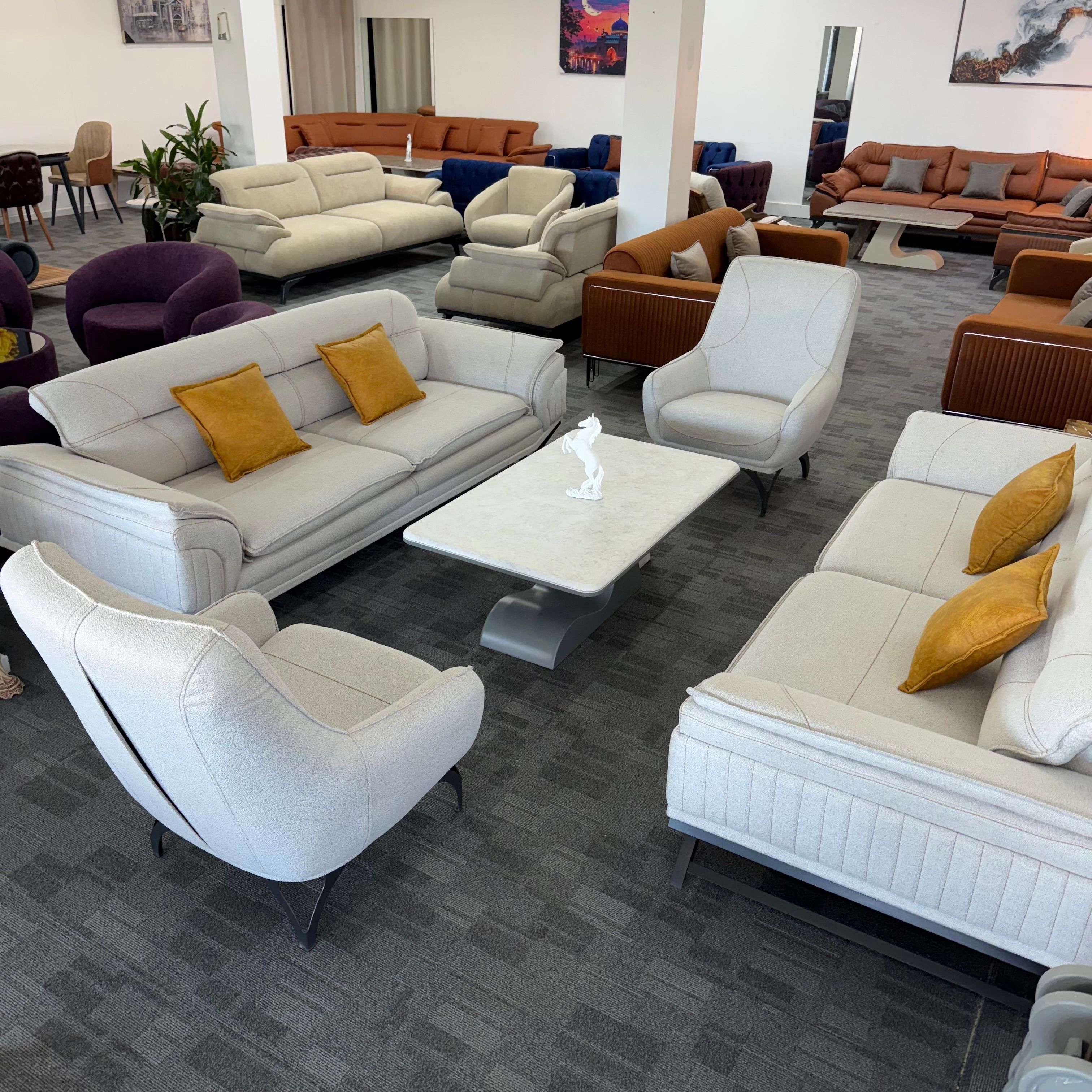 MILANO- Linen Sofa Set