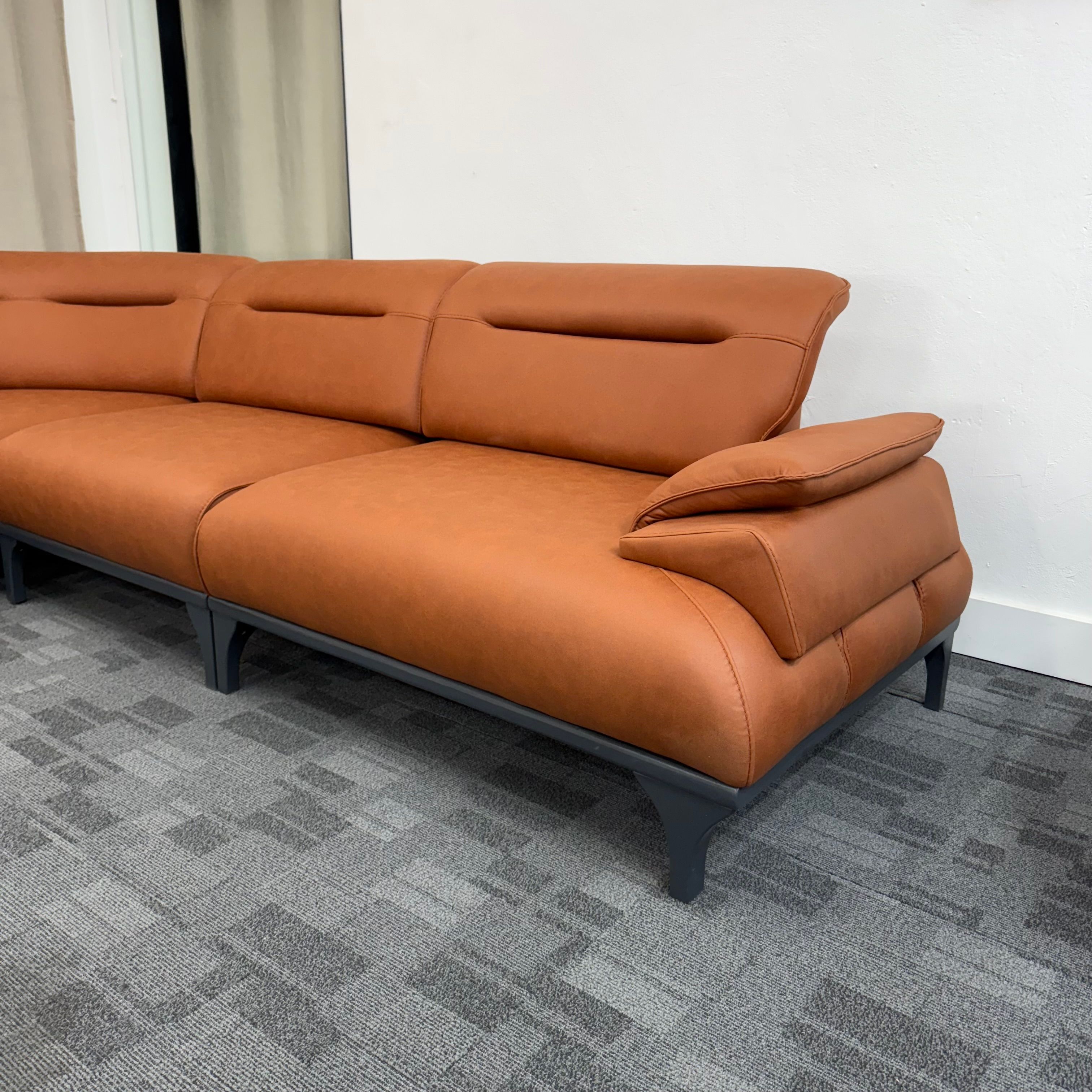 Royal- Orange Corner Sofa Bed