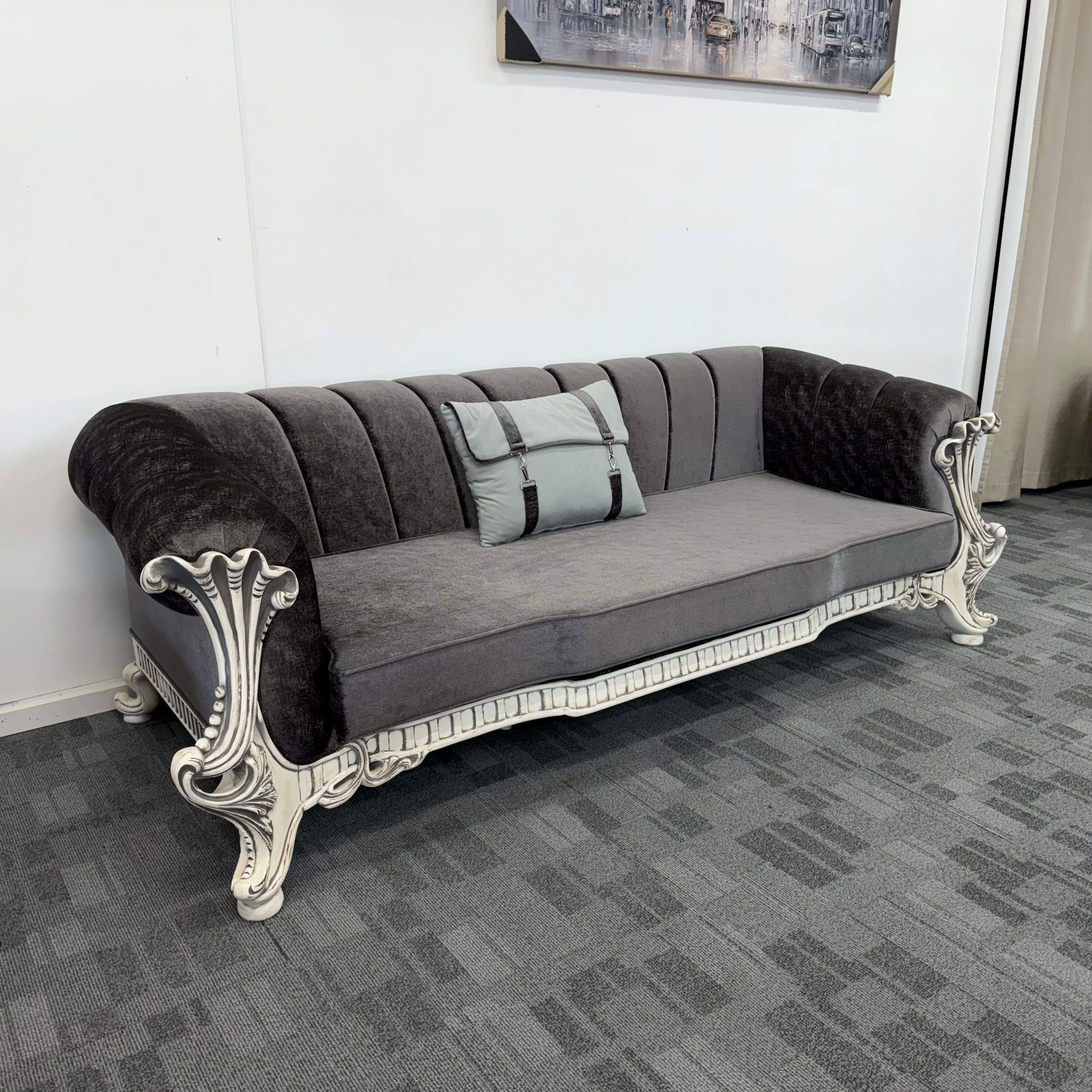 Classico- Hand Carved Vintage-Style Sofa Set