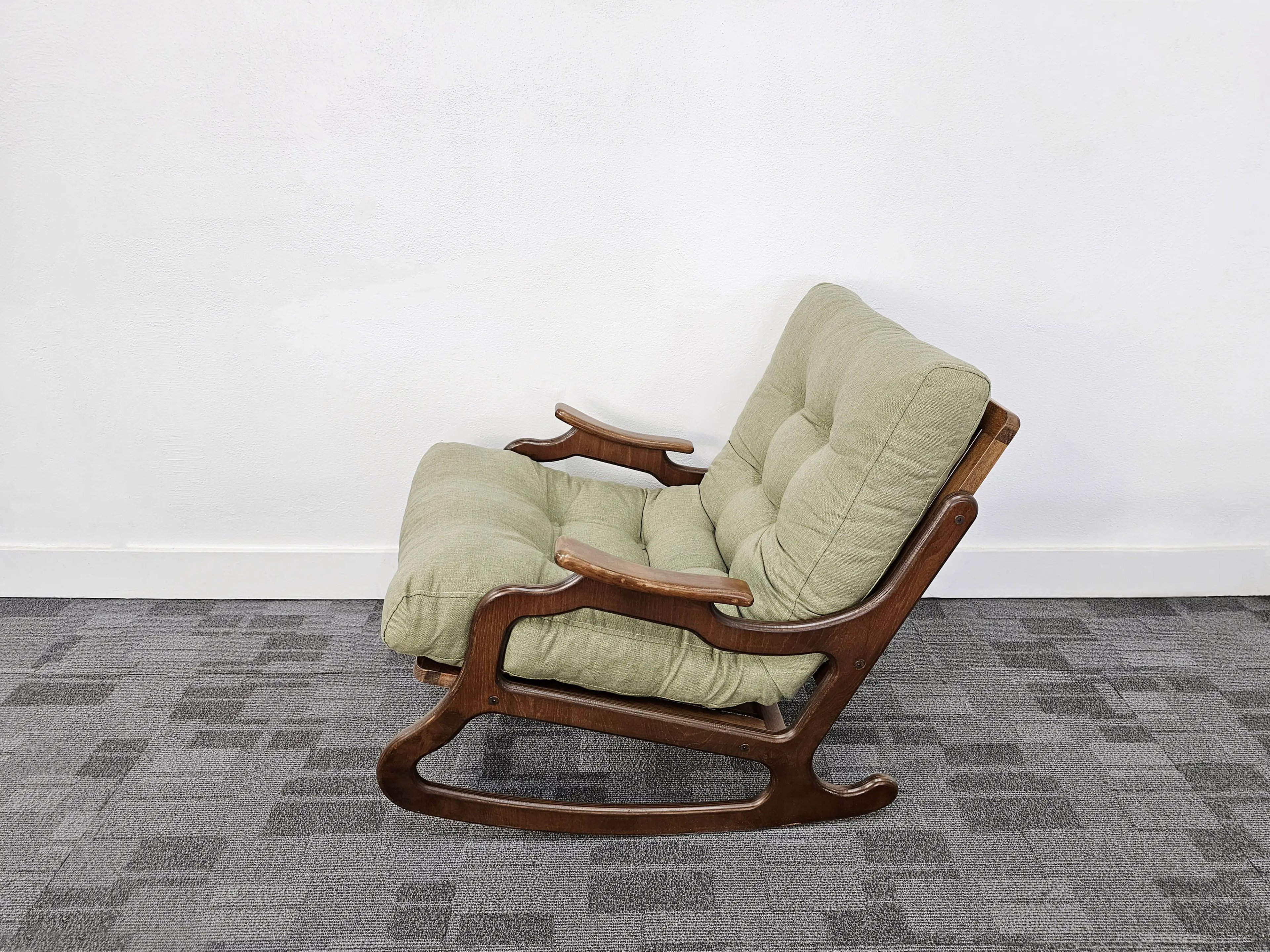 Greens- Wooden Rocking Chair
