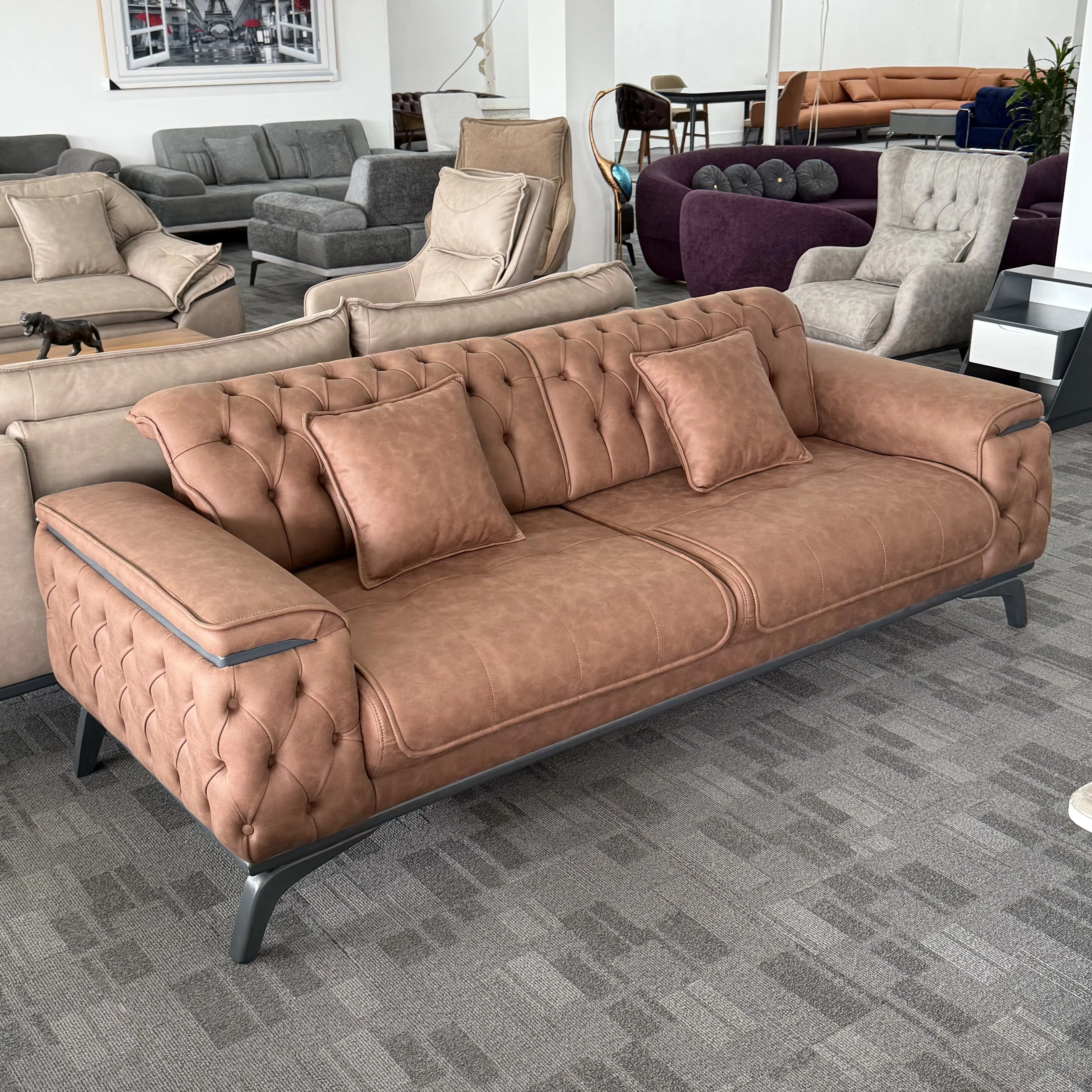 Diamond- Chesterfield Sofa Set