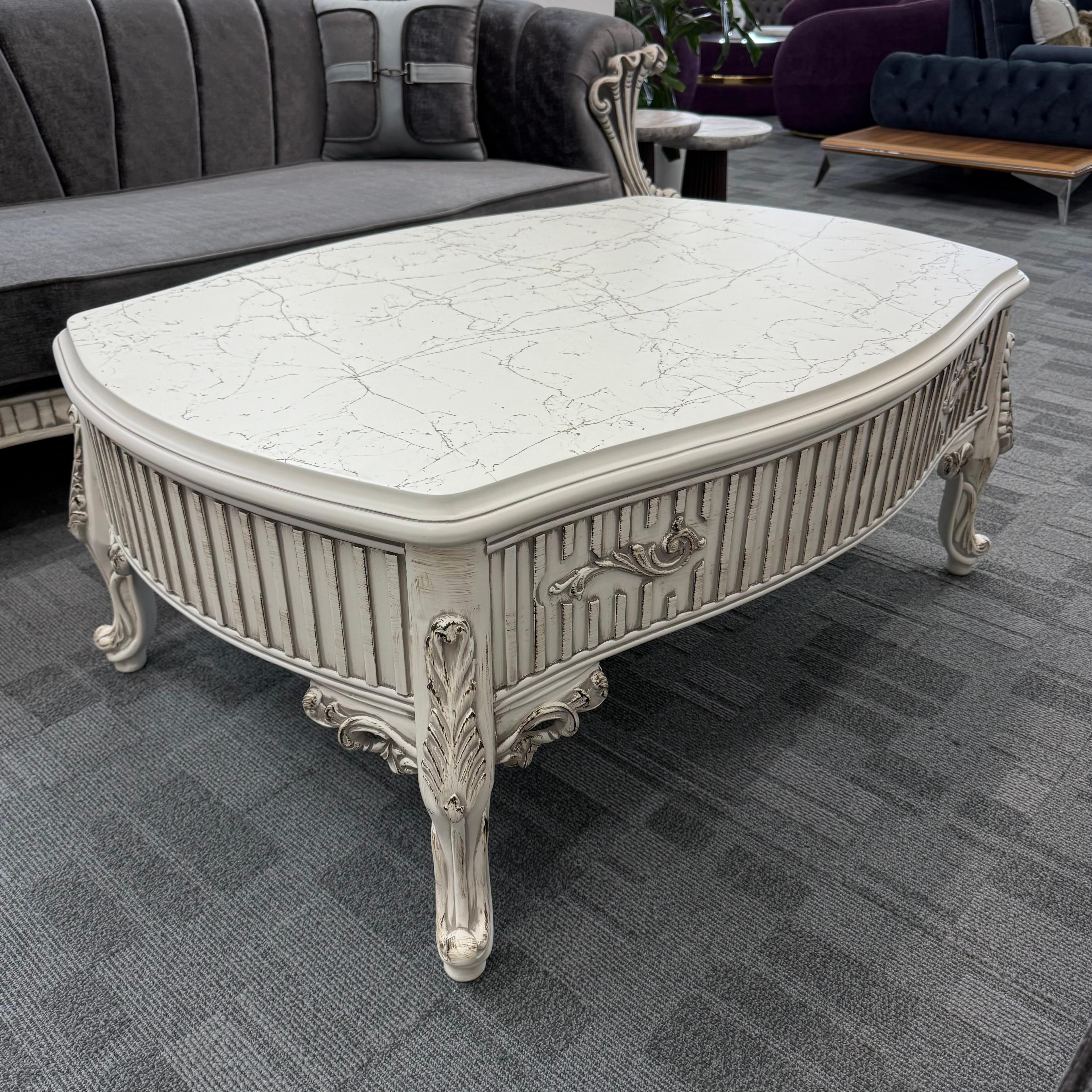 Classico- Hand Carved Vintage-Style Sofa Set