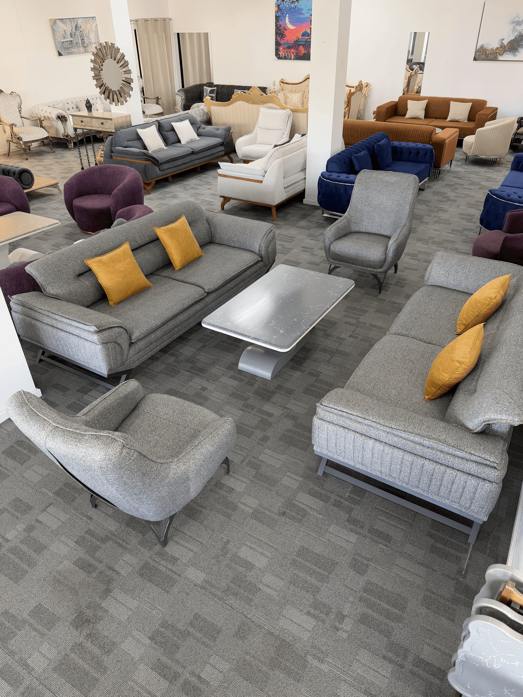MILANO- Linen Sofa Set