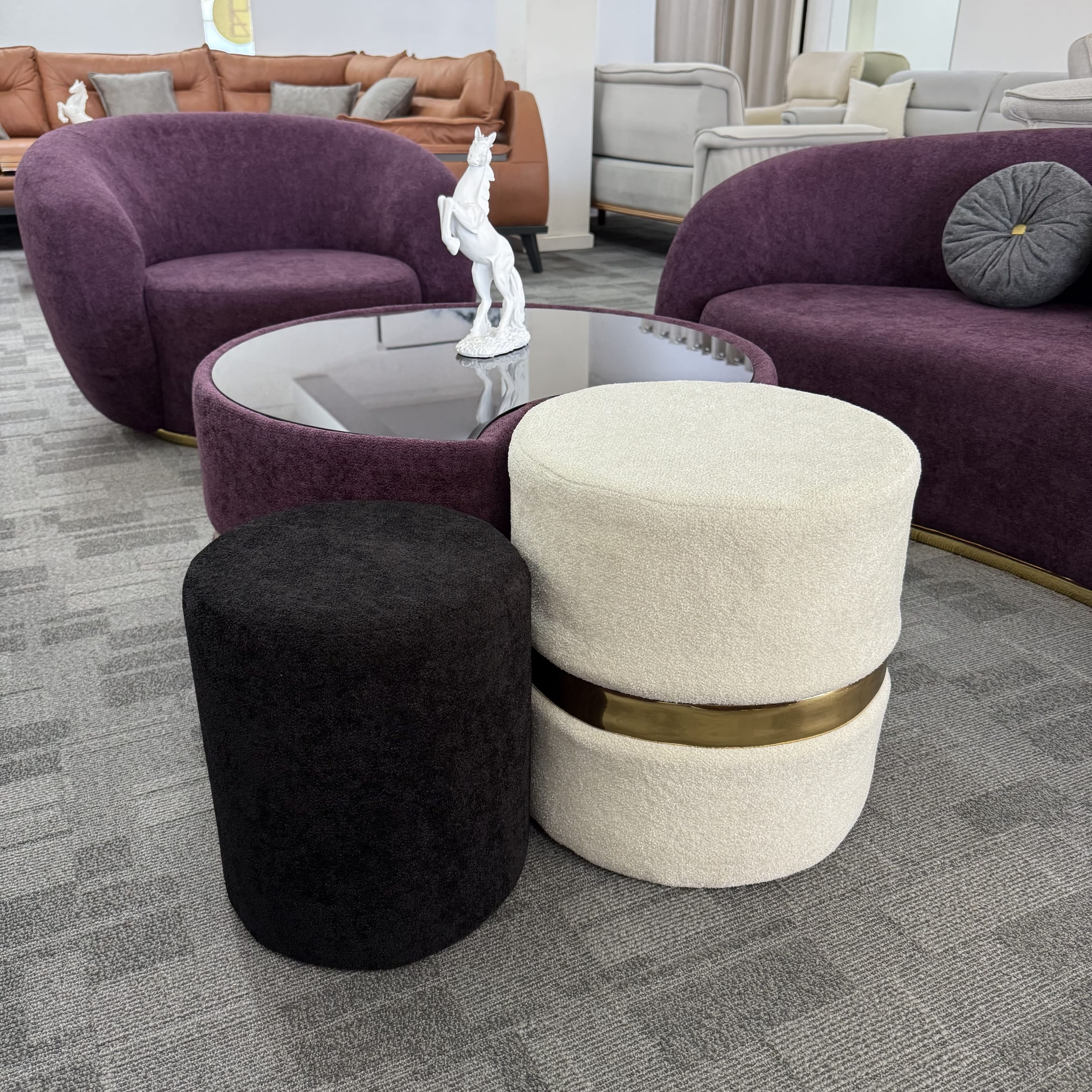 Oyster-Curved Sofa Set