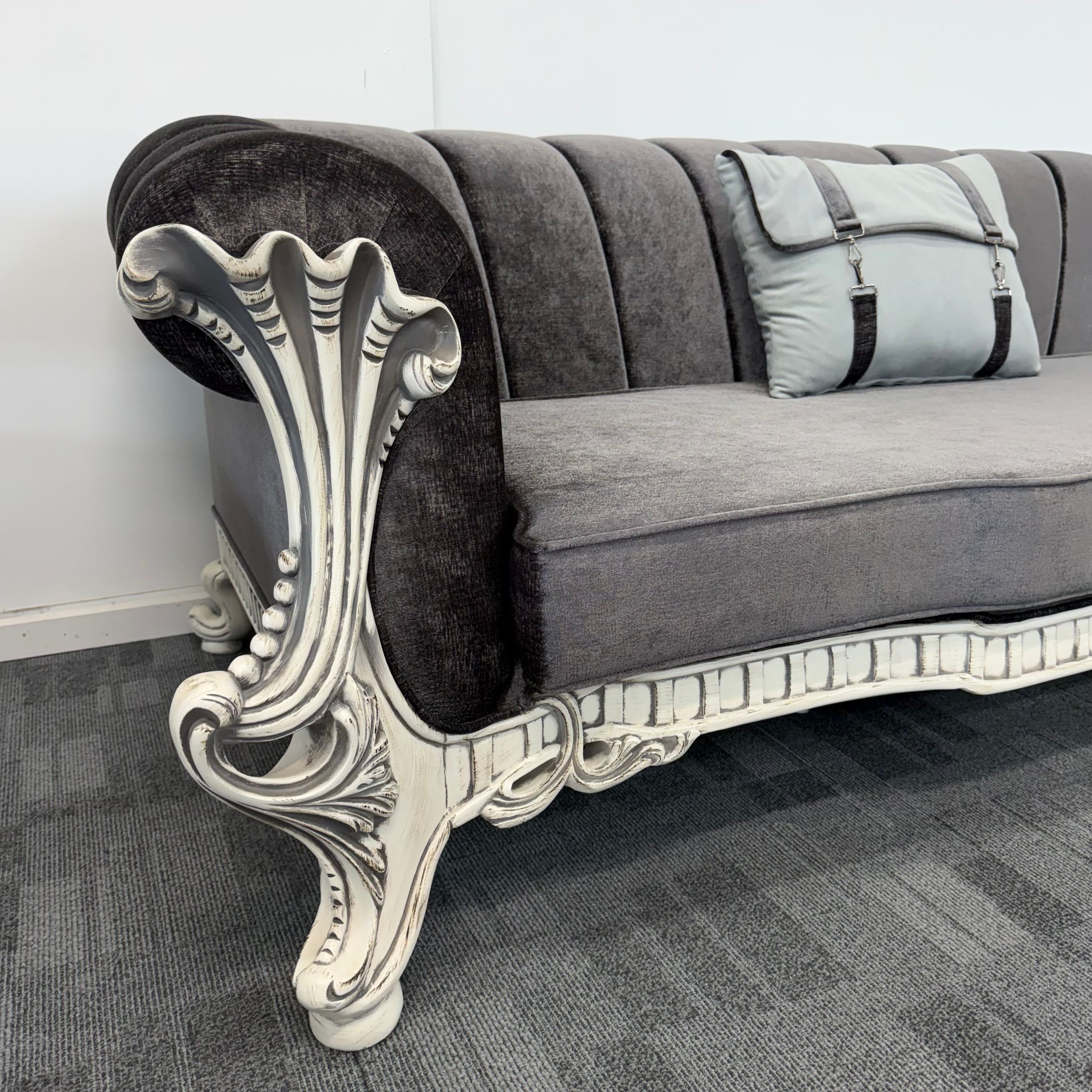 Classico- Hand Carved Vintage-Style Sofa Set