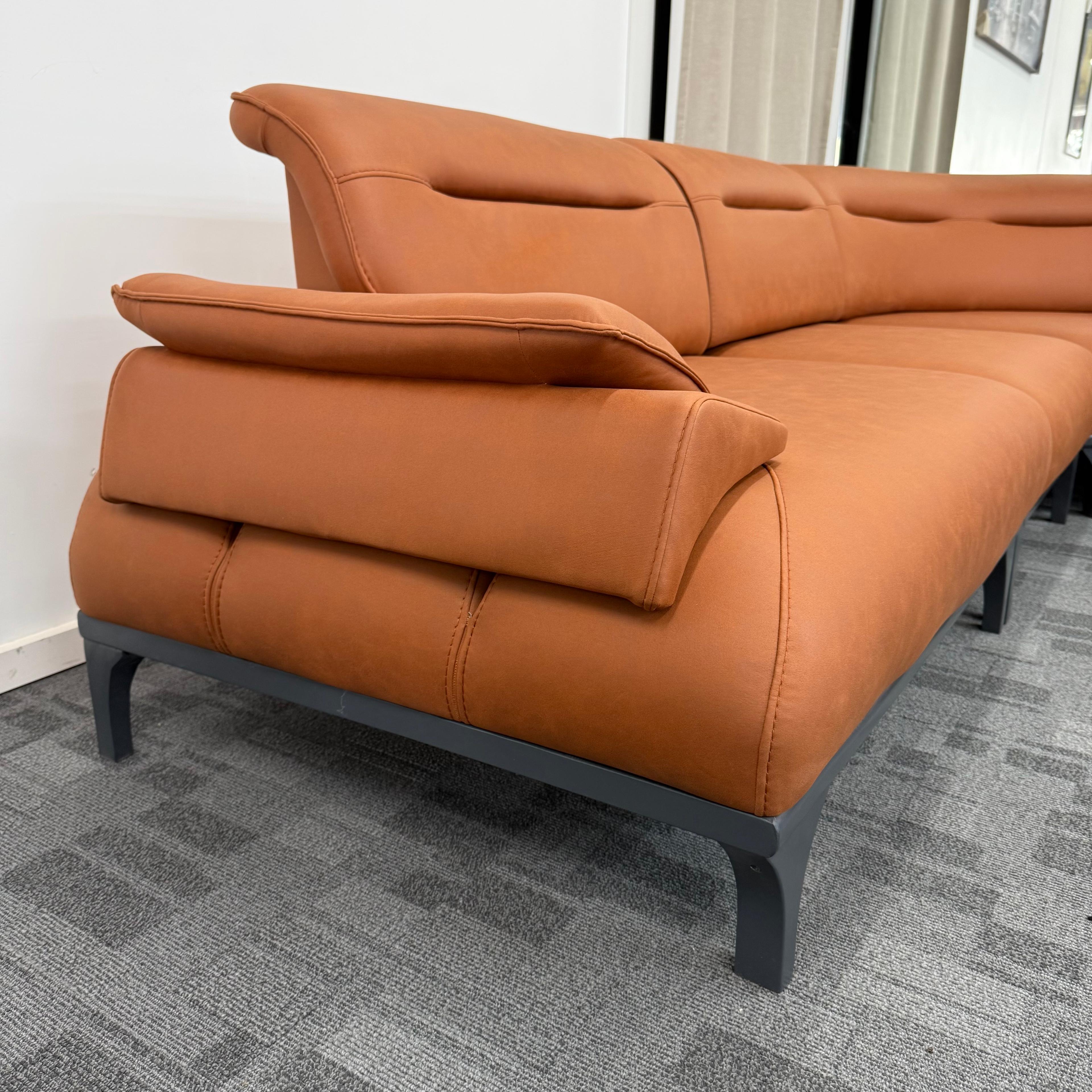 Royal- Orange Corner Sofa Bed