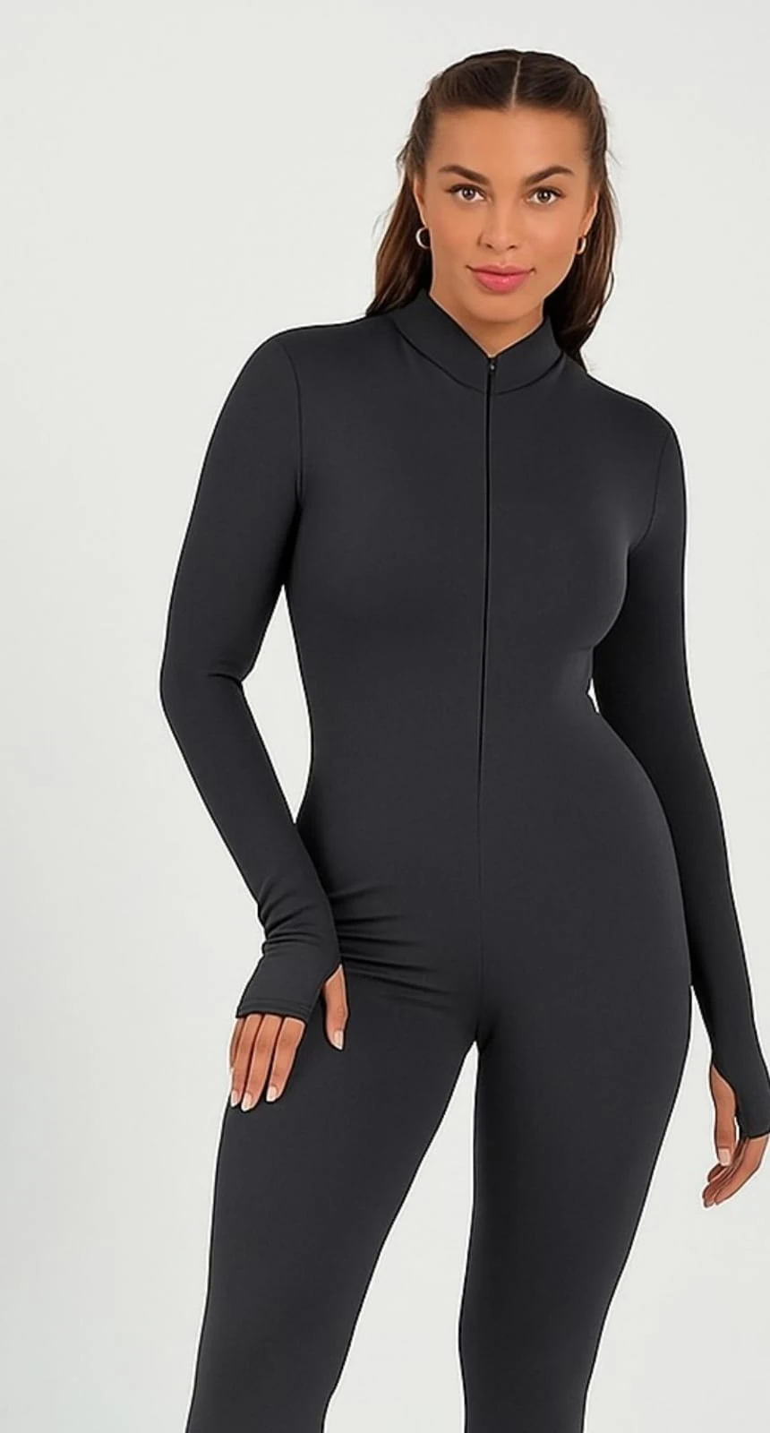 Vücuda Oturan Performans Tulumu - antrasit