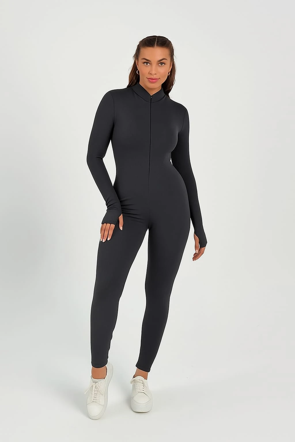 Vücuda Oturan Performans Tulumu - antrasit