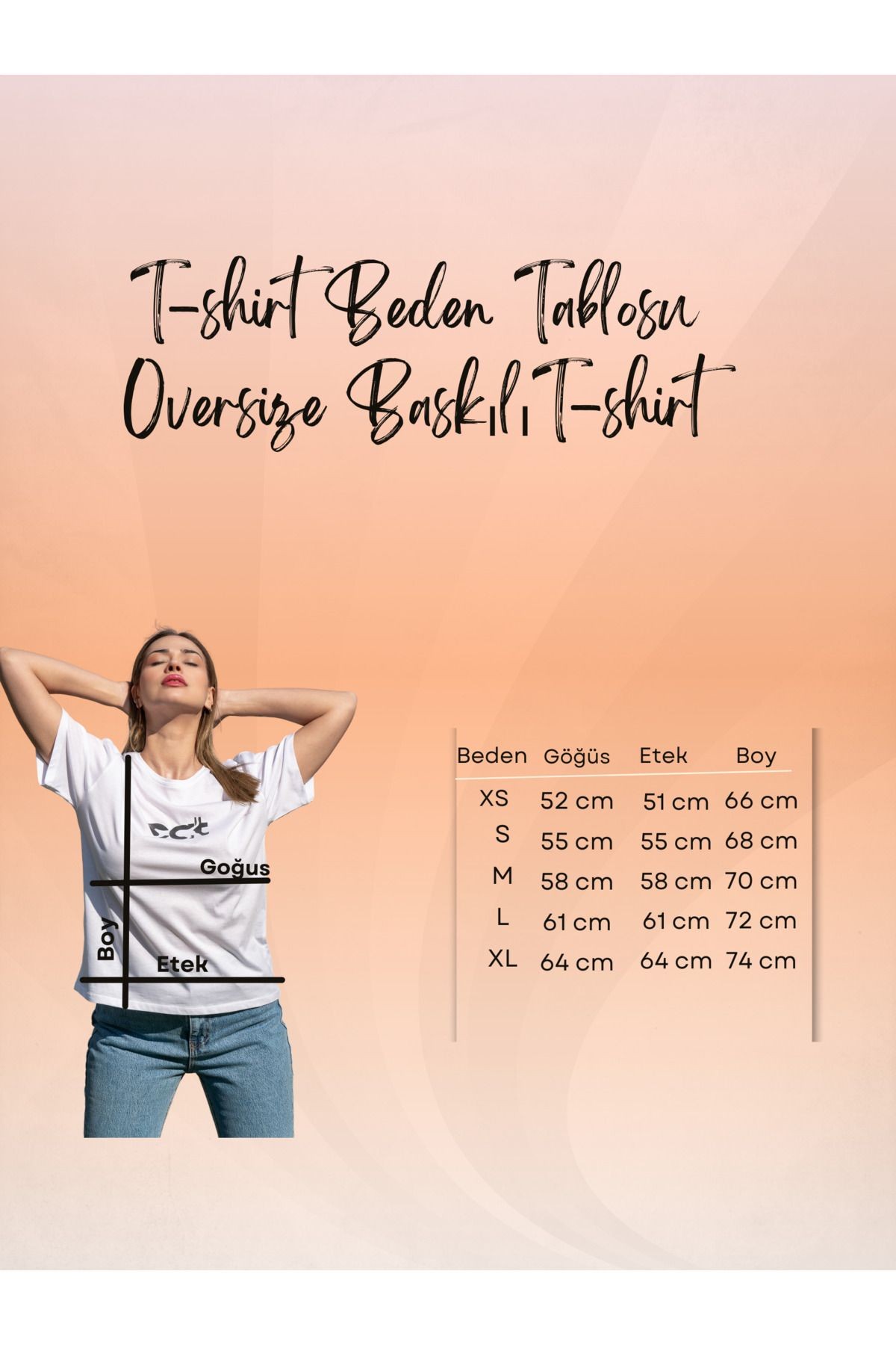 Baskılı Tişört Oversize / Geniş Kesim Unisex Model