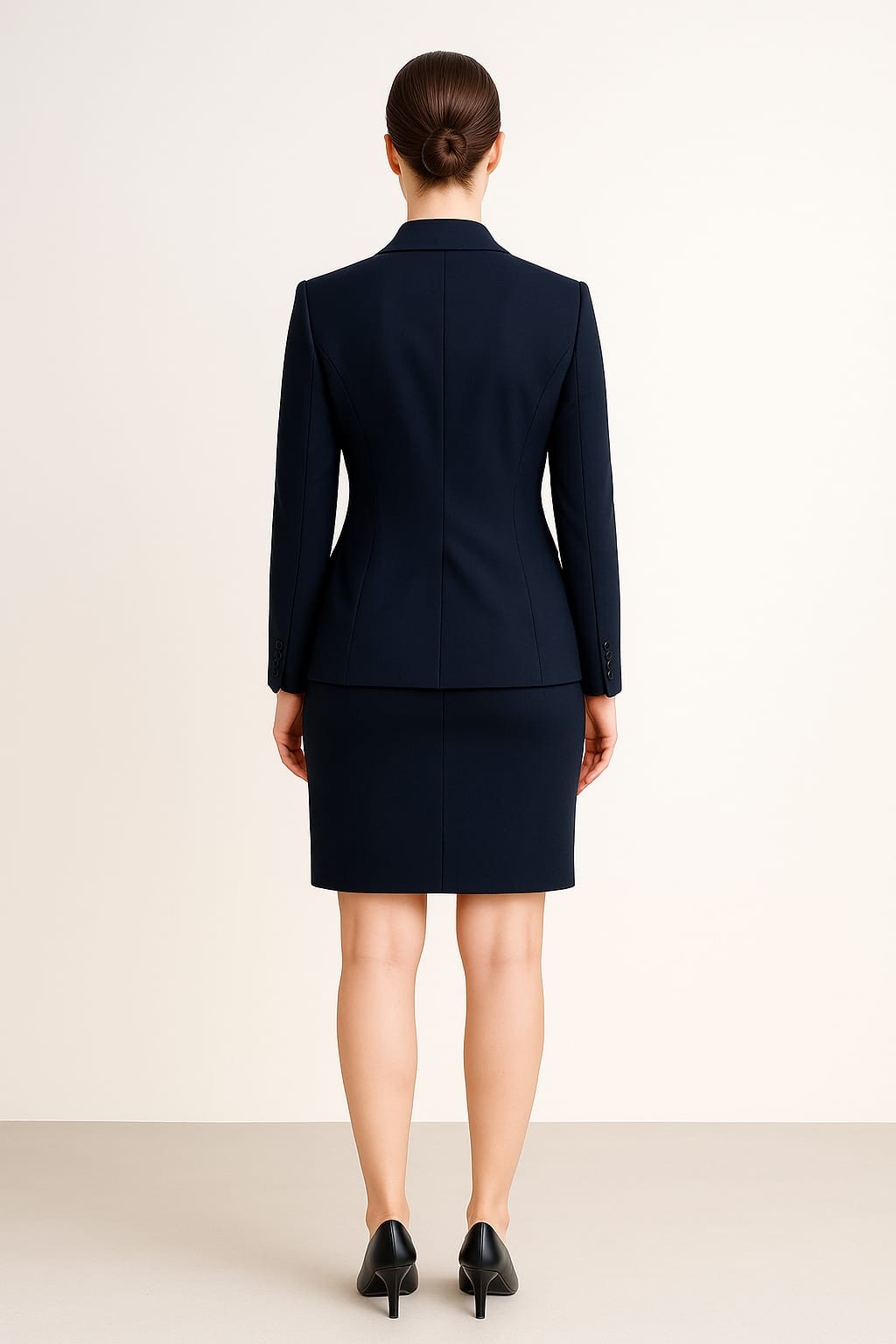 Kadın Kot Blazer Çeket Mini Etek Takım