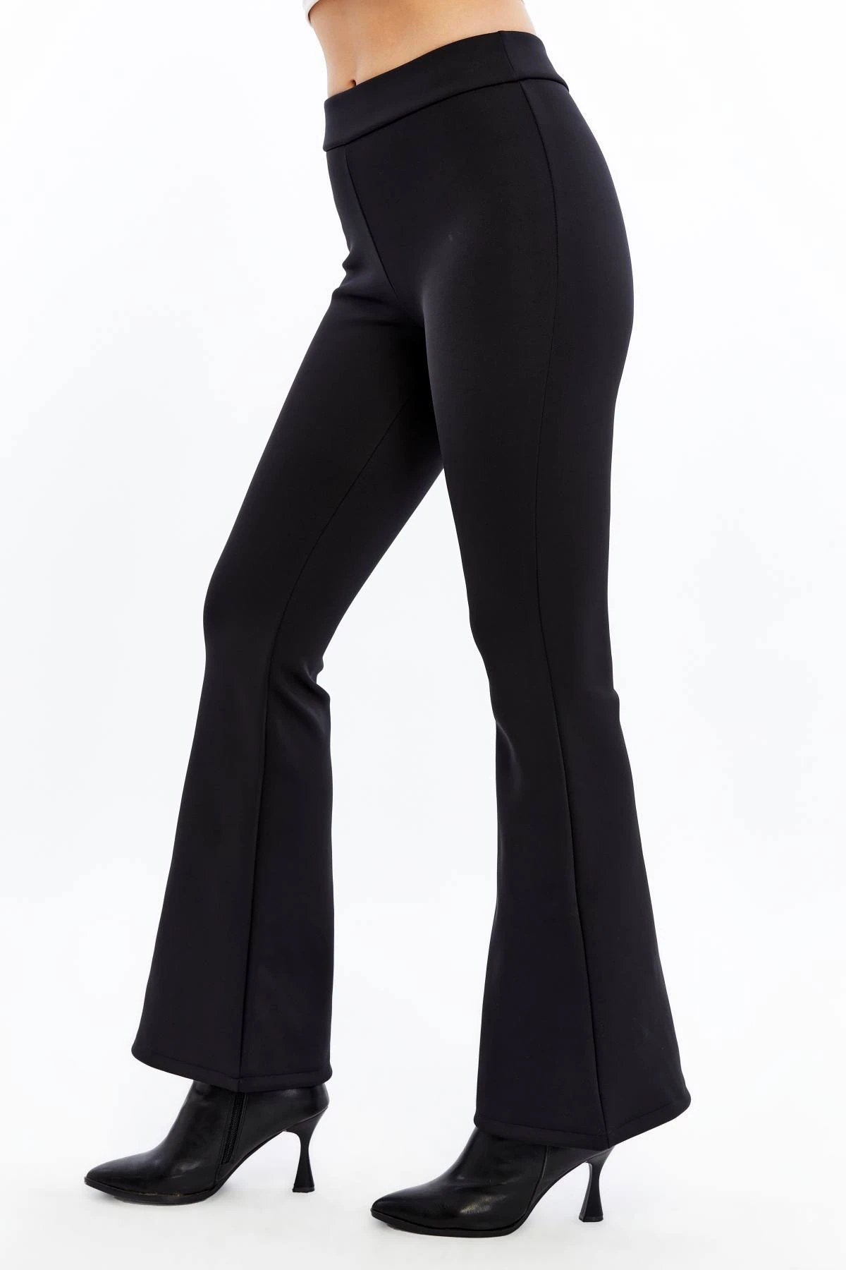 Kadın Yüksek Bel İspanyol Paça Tayt - Pantolon