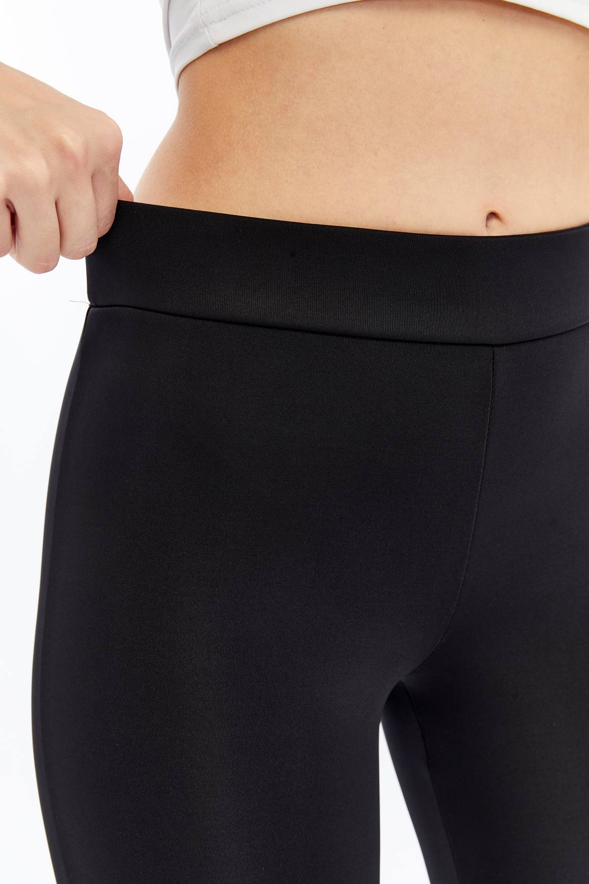 Kadın Yüksek Bel İspanyol Paça Tayt - Pantolon