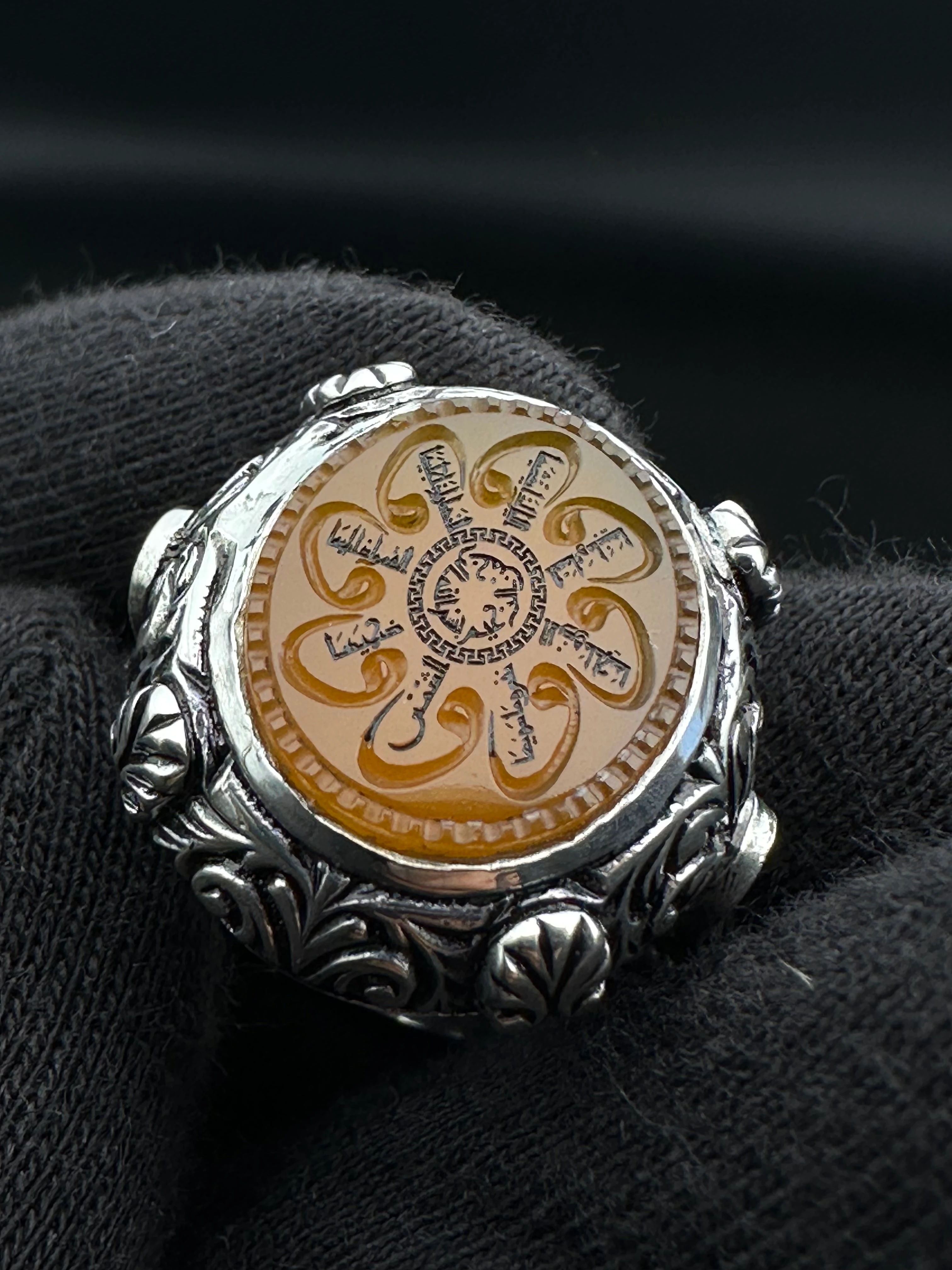 Şems Suresi – El Yapımı Yemen Akik Erkek Yüzüğü