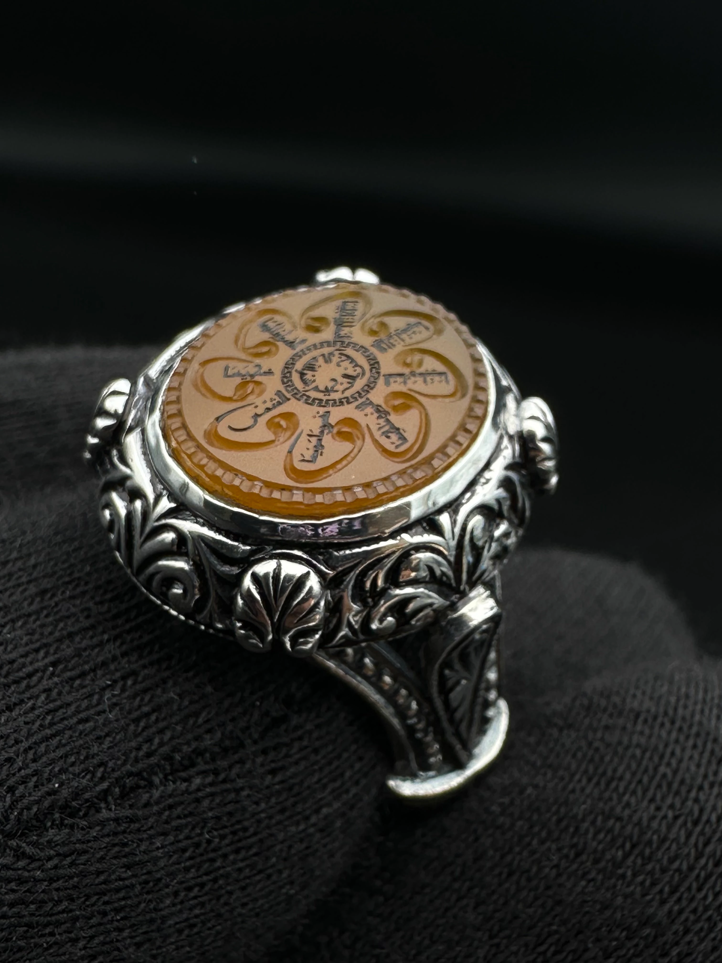 Şems Suresi – El Yapımı Yemen Akik Erkek Yüzüğü