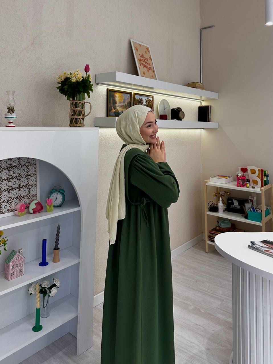 Lucia Tesettür Uzun Elbise TNS-4447