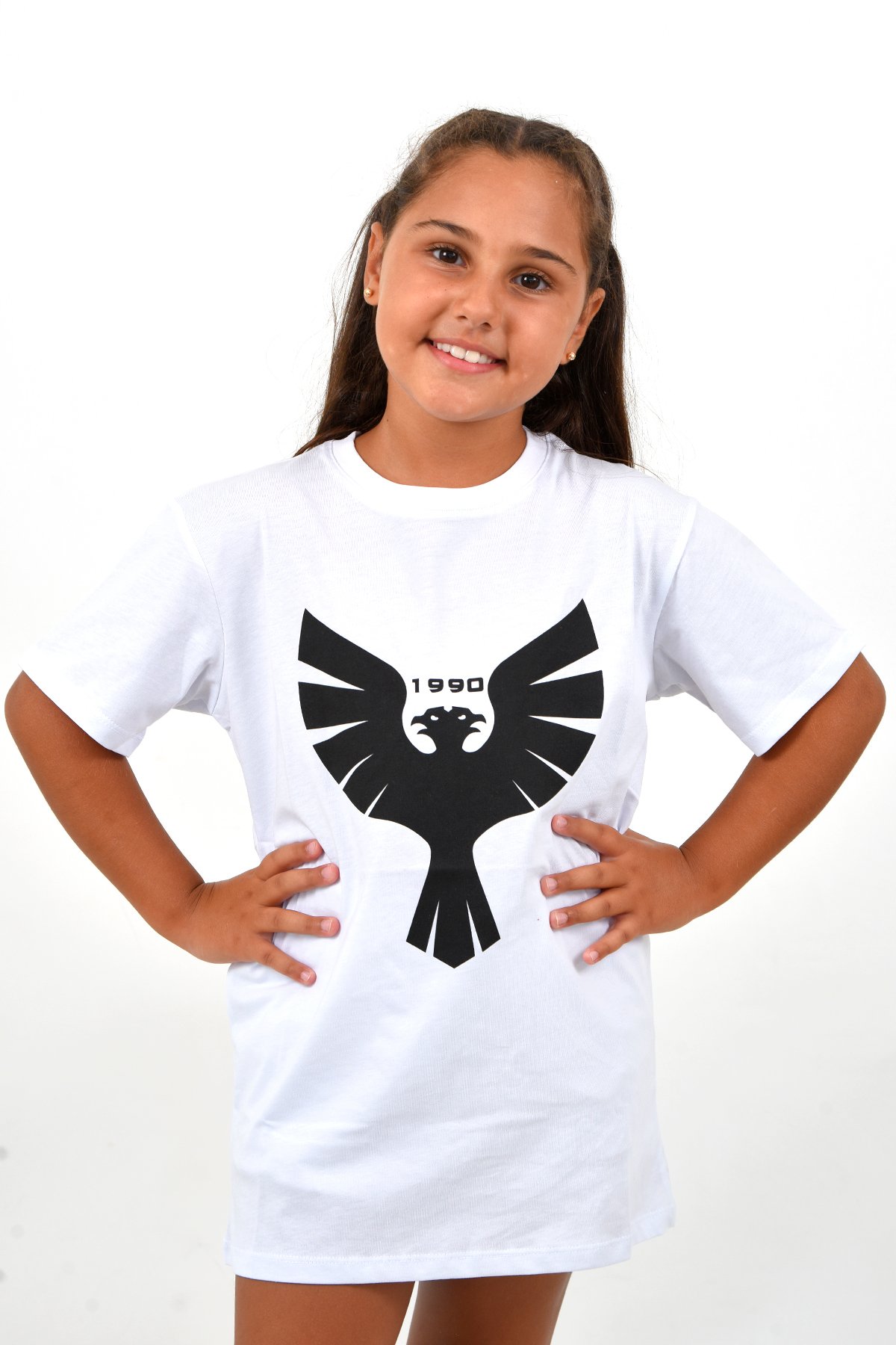 2024-2025 004 ÇOCUK BASIC T-SHIRT ÇİFT BAŞLI KARTAL BASKILI