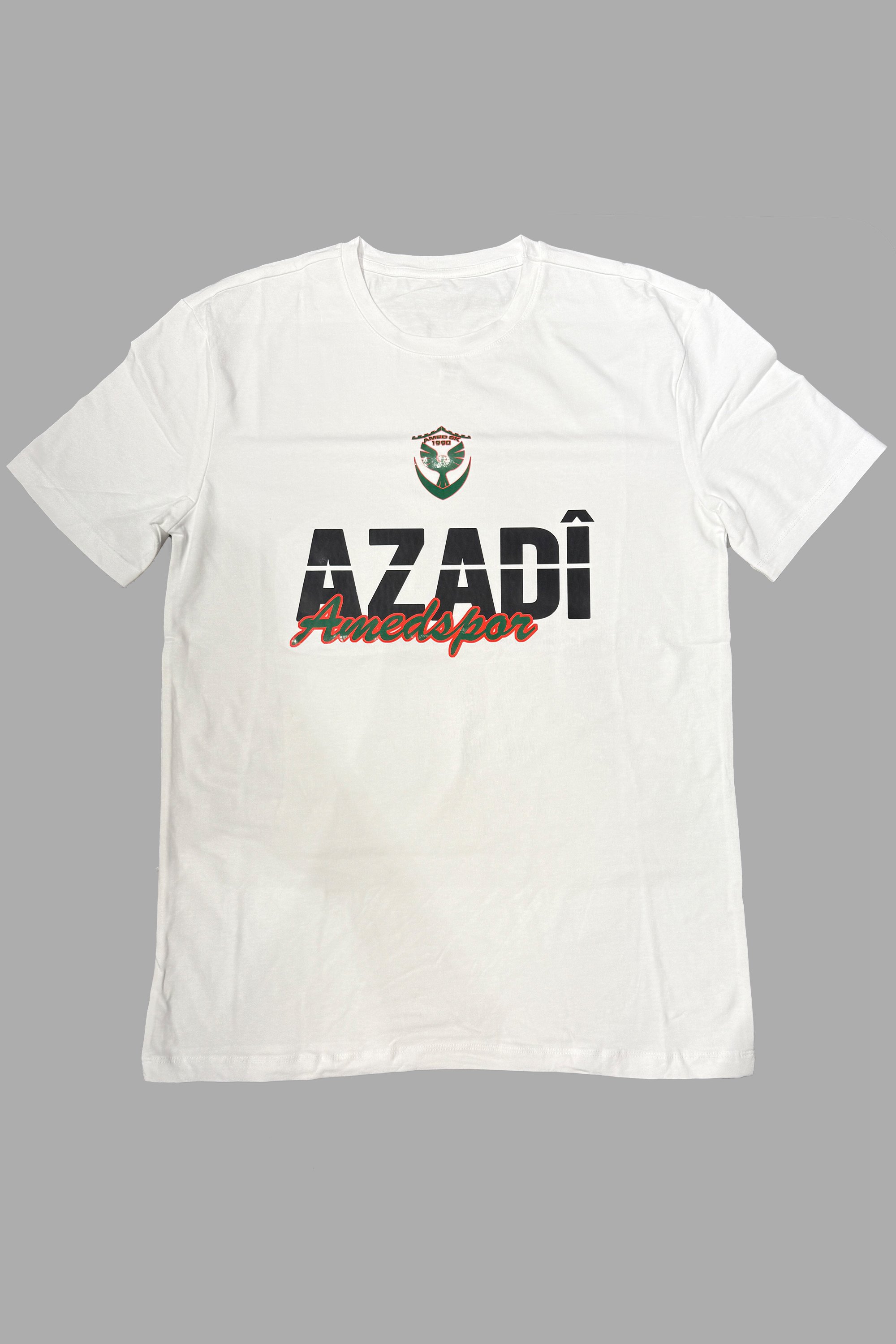 AMEDSPOR BASKILI BASİC T-SHİRT - BEYAZ