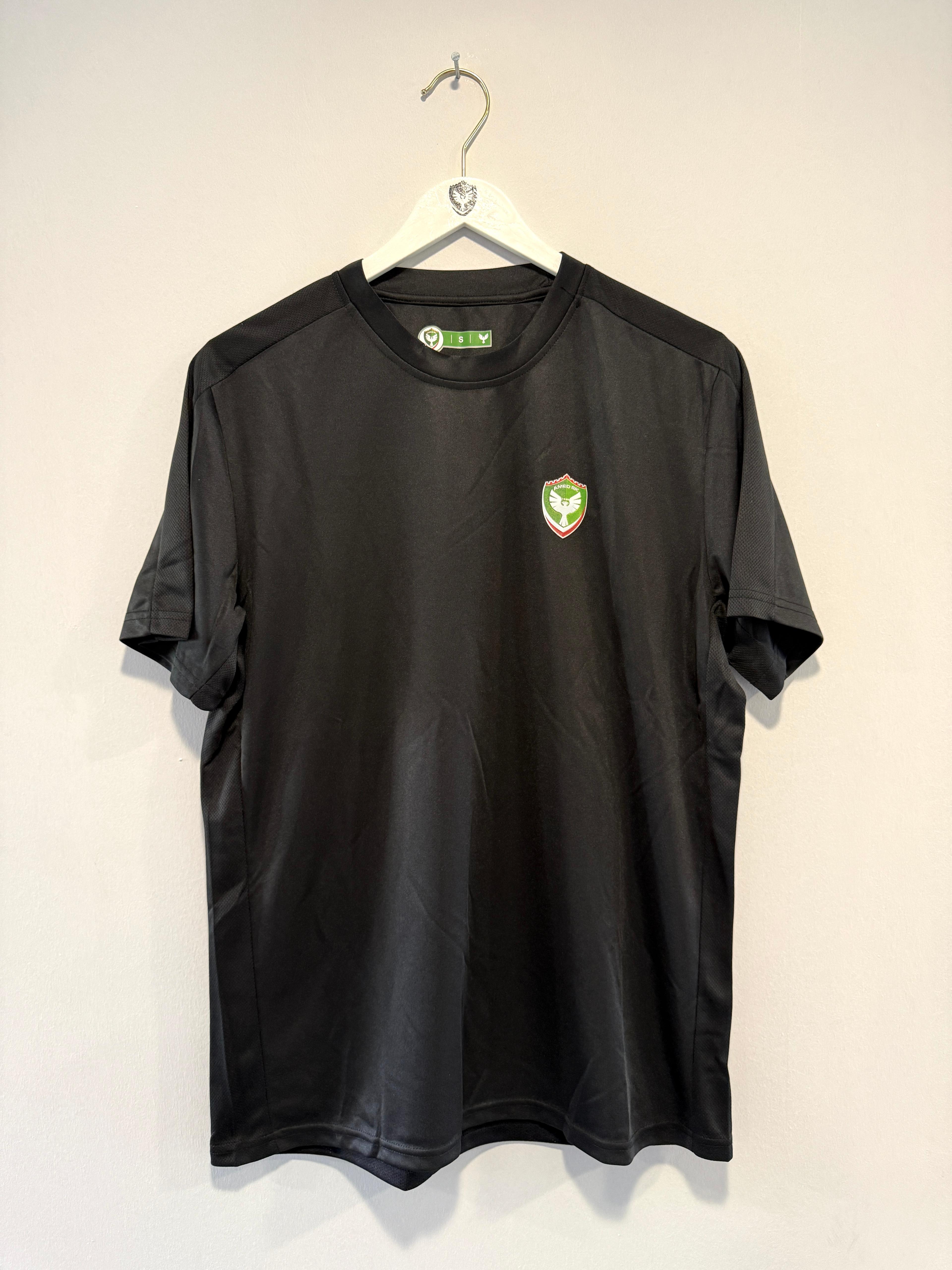 BASIC YAKA TSHIRT POLYESTER - SİYAH