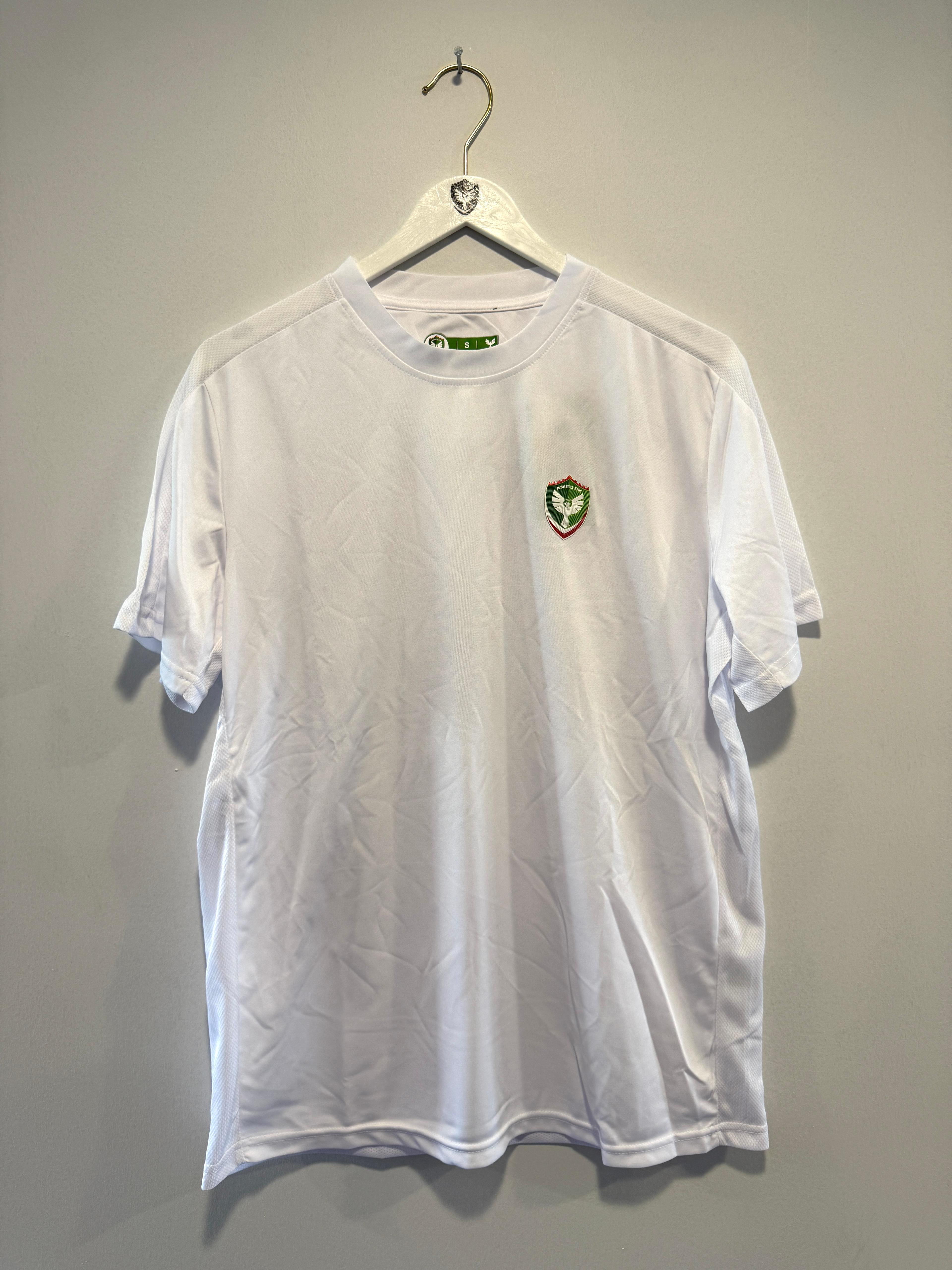 BASIC YAKA TSHIRT POLYESTER - BEYAZ-BEYAZ