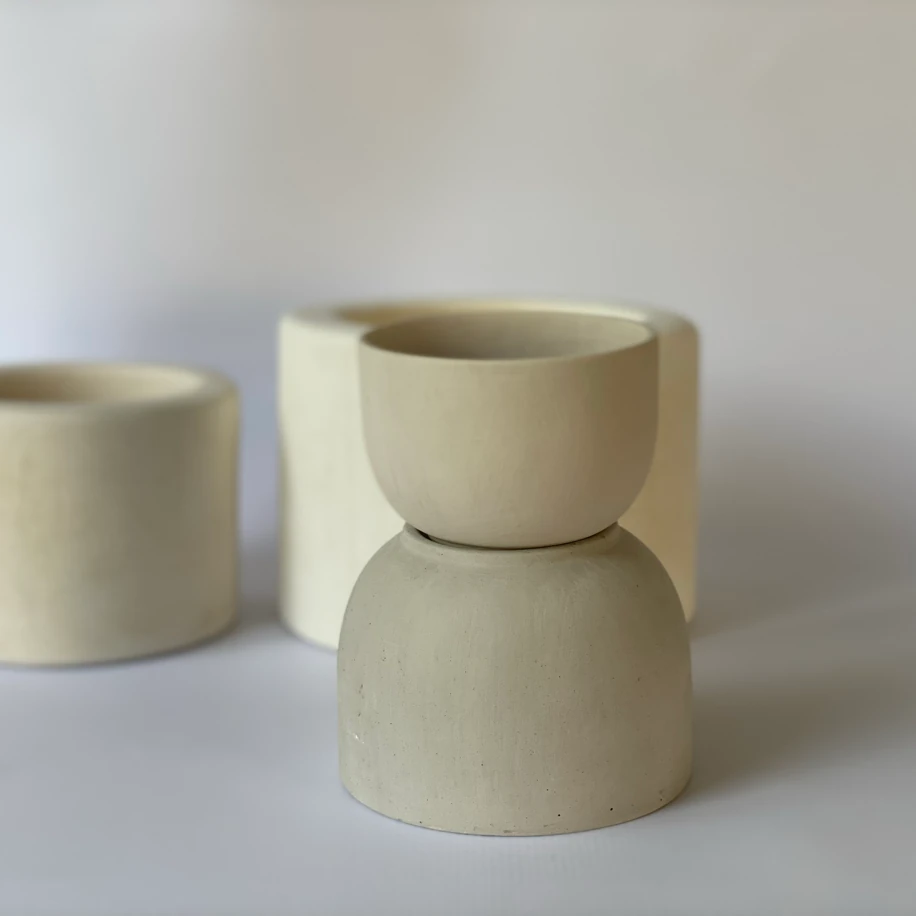 LSET-001 — OVAL KUPA VE FİNCAN SETİ ALÇI KALIPLARI