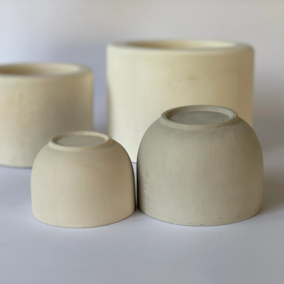 LSET-001 — OVAL KUPA VE FİNCAN SETİ ALÇI KALIPLARI