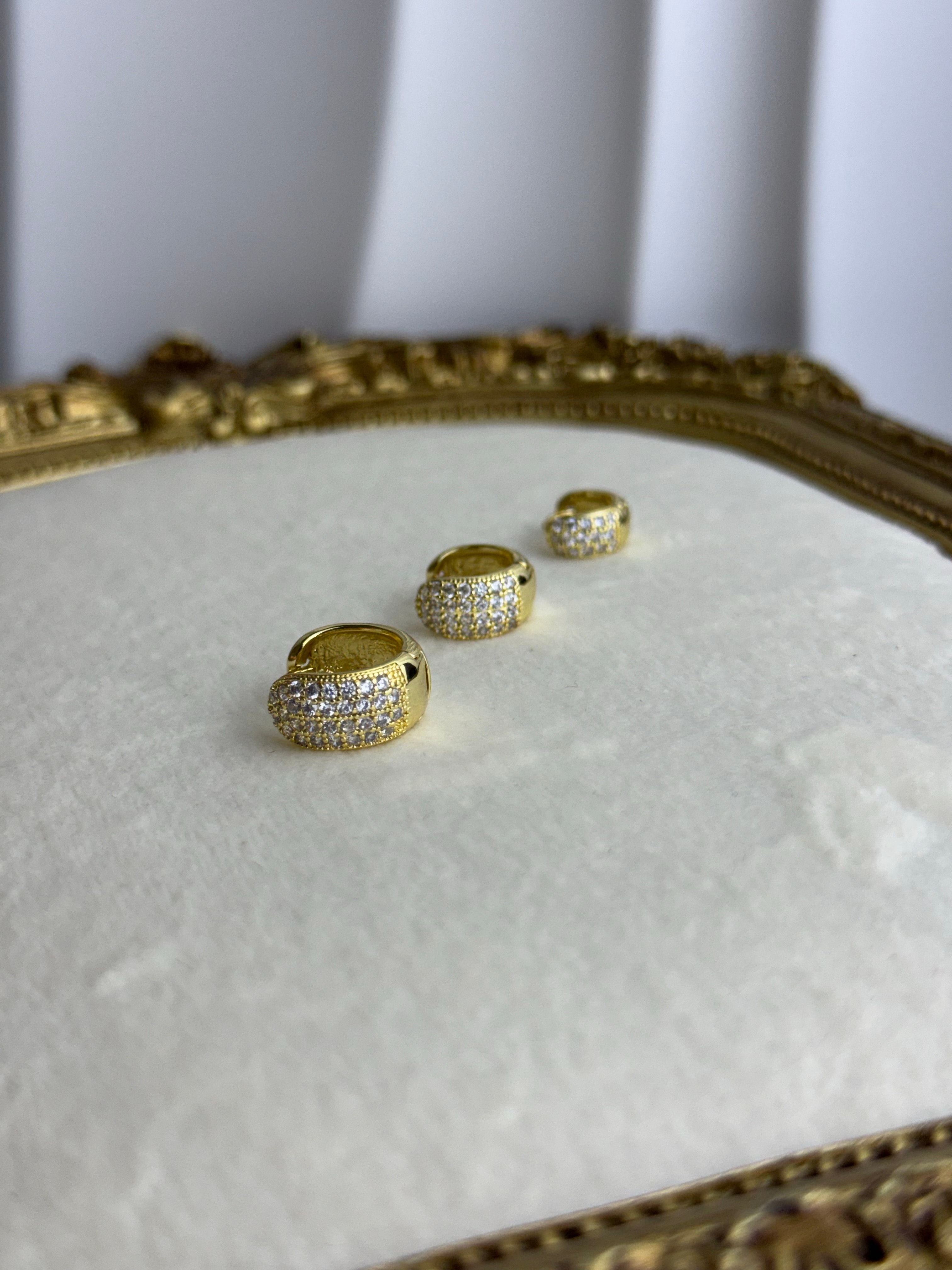 3lü Gold Küpe