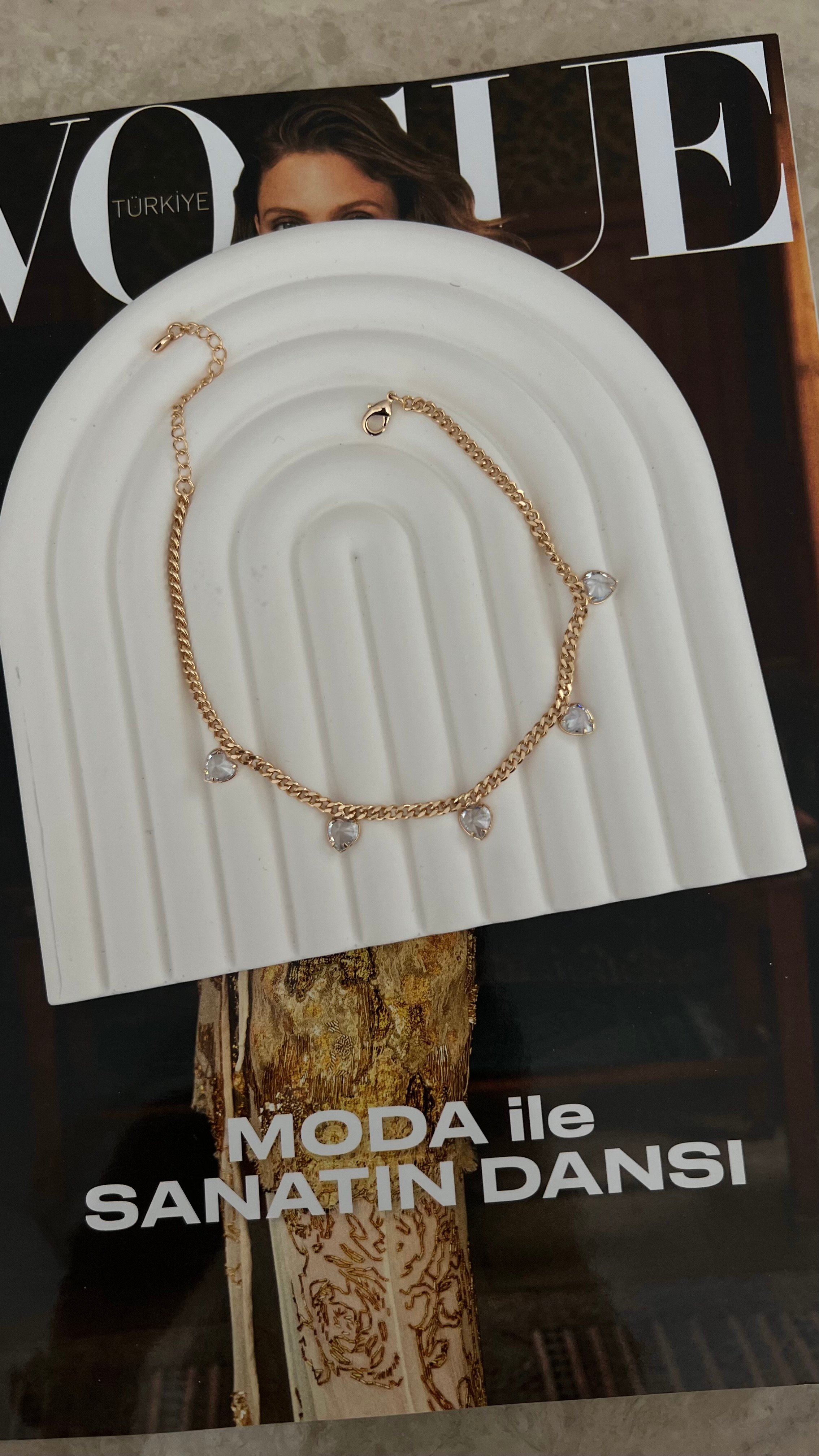 Kalp Taşlı Halhal