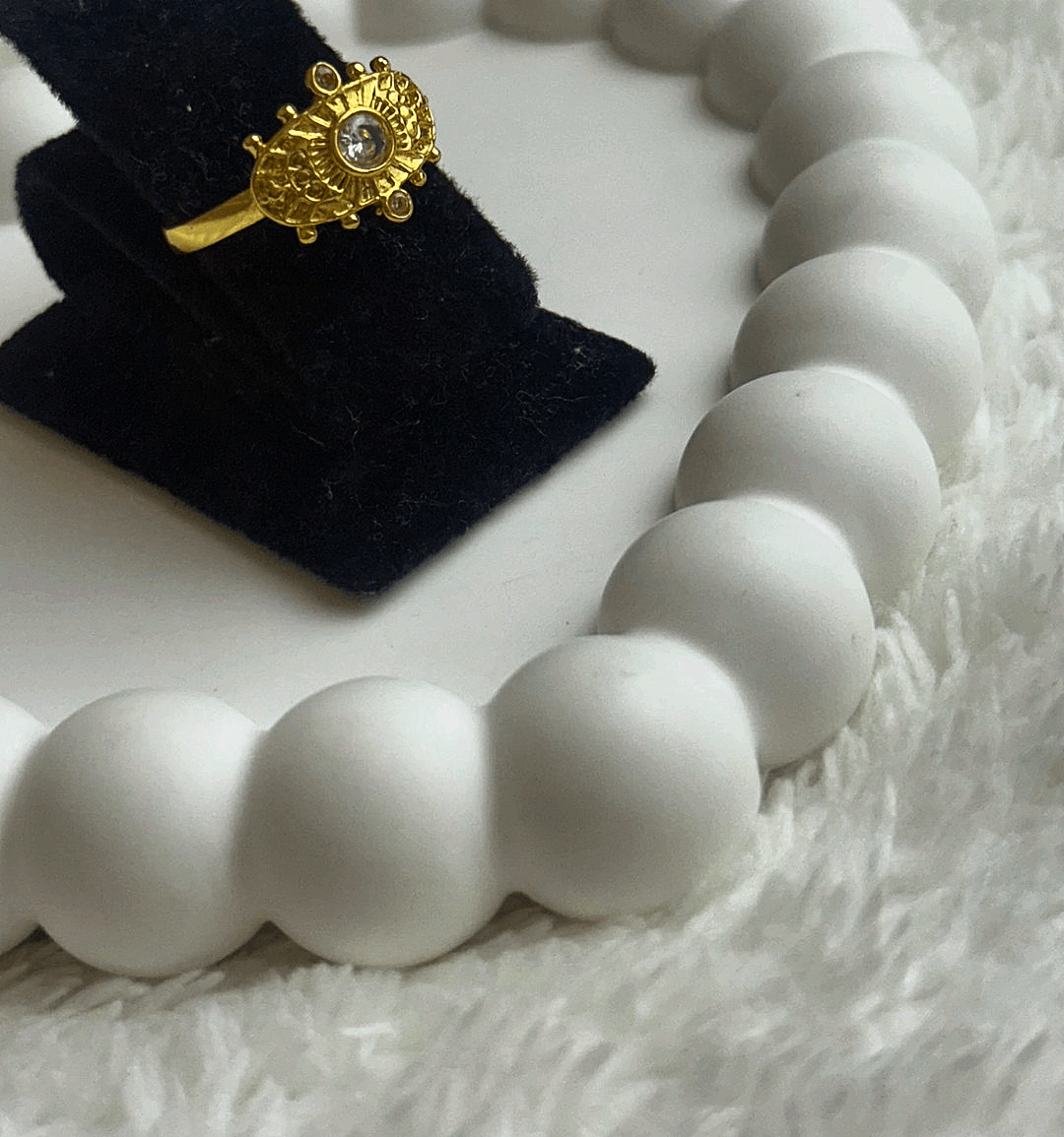 Gözlü Gold Yüzük