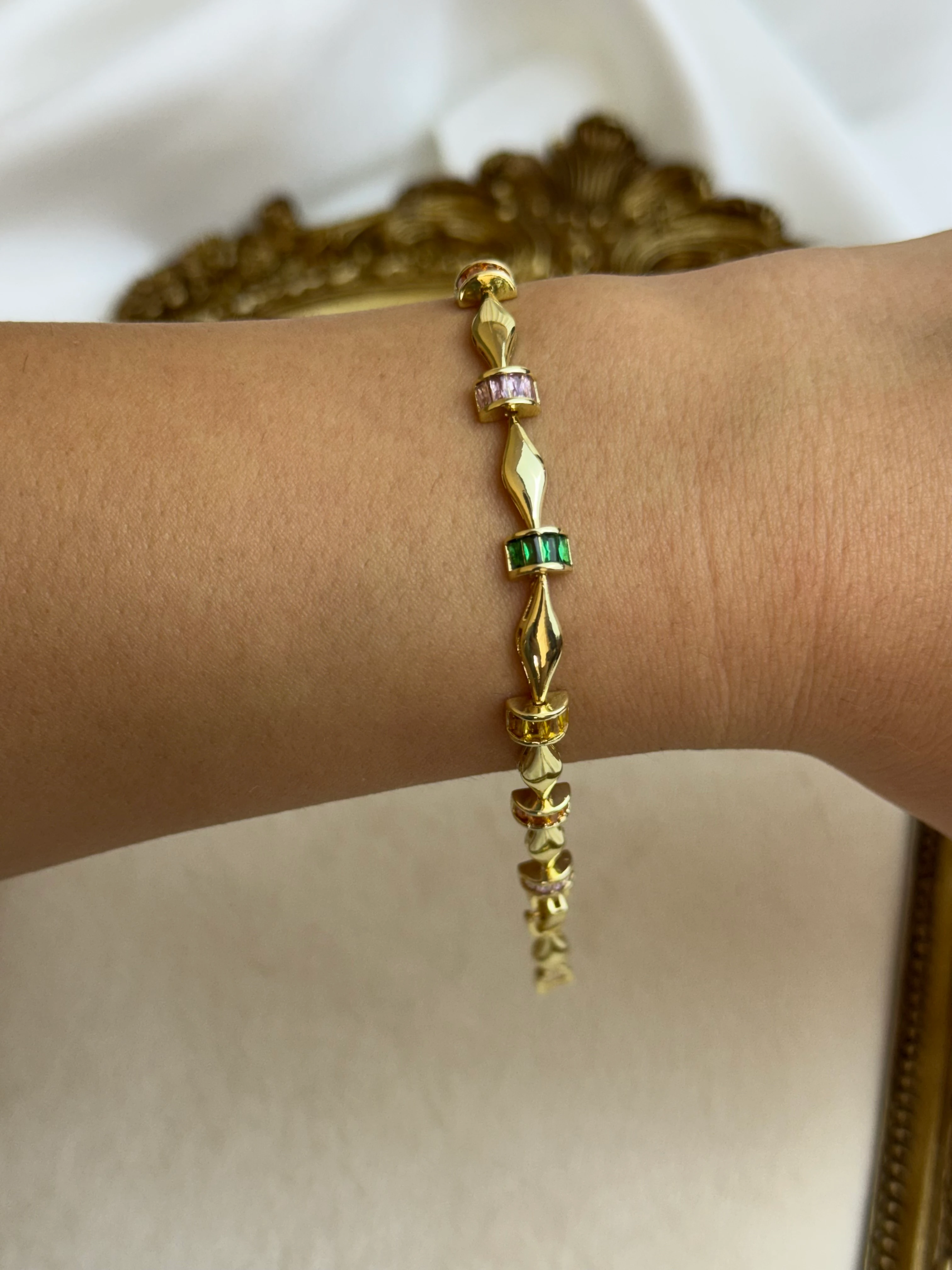 Bürümcük Renkli Taş Bileklik