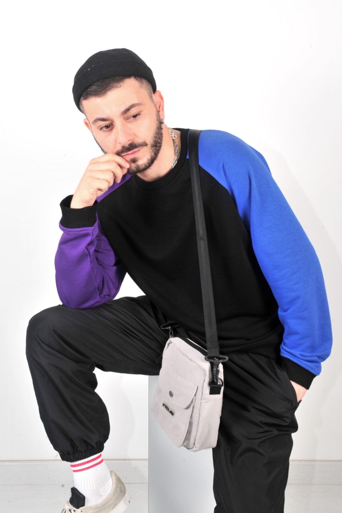 Askılı Omuz Çantası - Gray