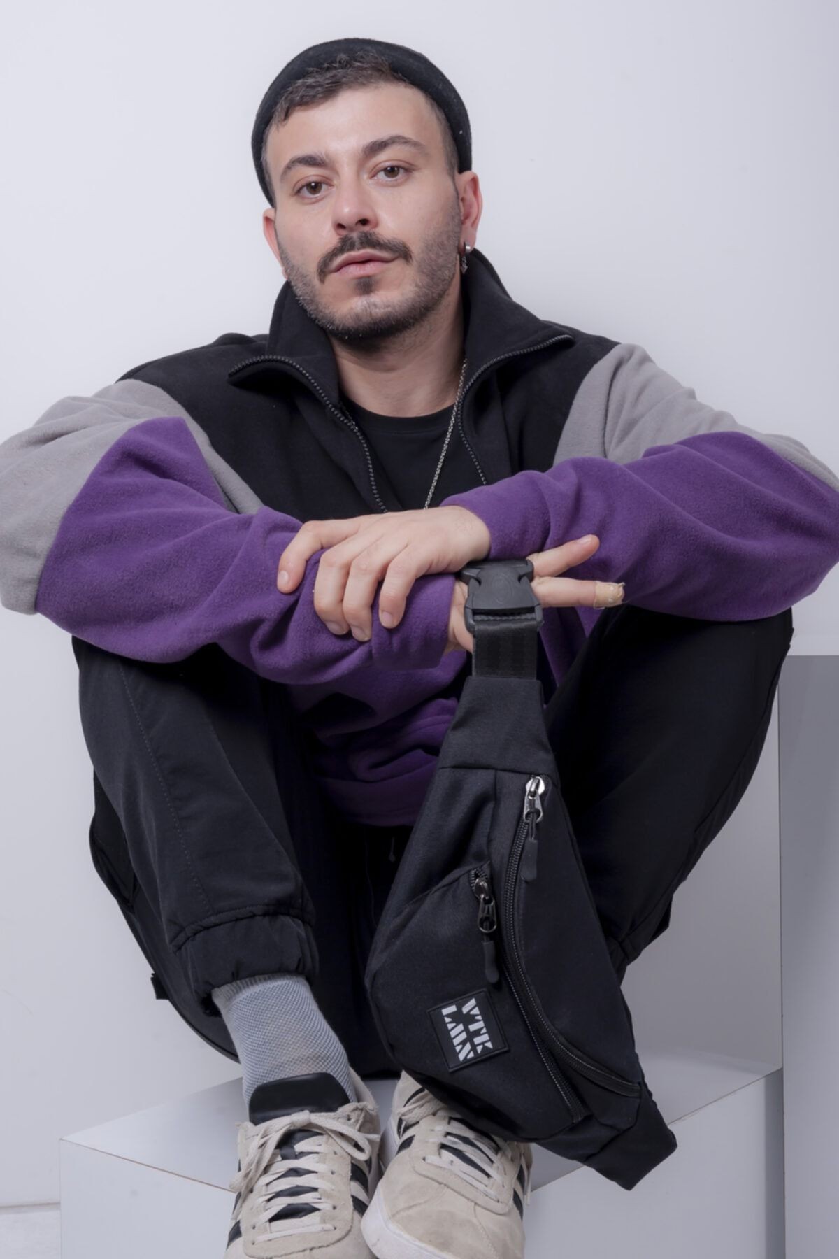 Unisex Omuz ve Bel Çantası - Siyah
