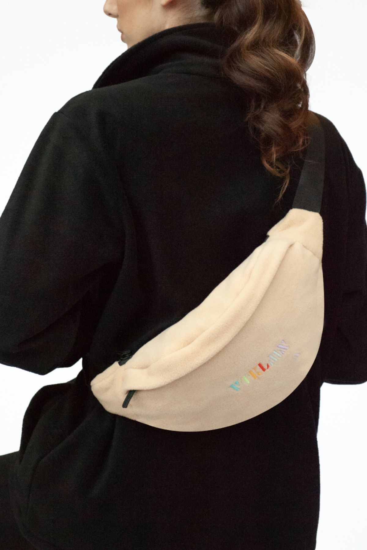 Unisex Polar Omuz Ve Bel Çantası - Cream