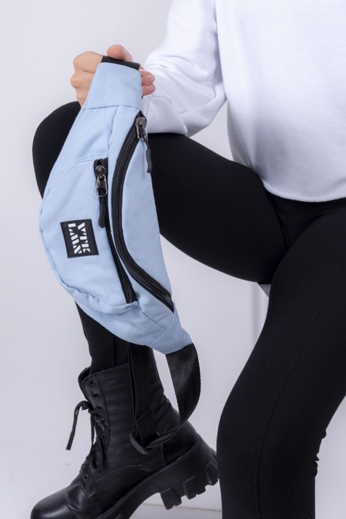 Unisex Omuz ve Bel Çantası - Mavi