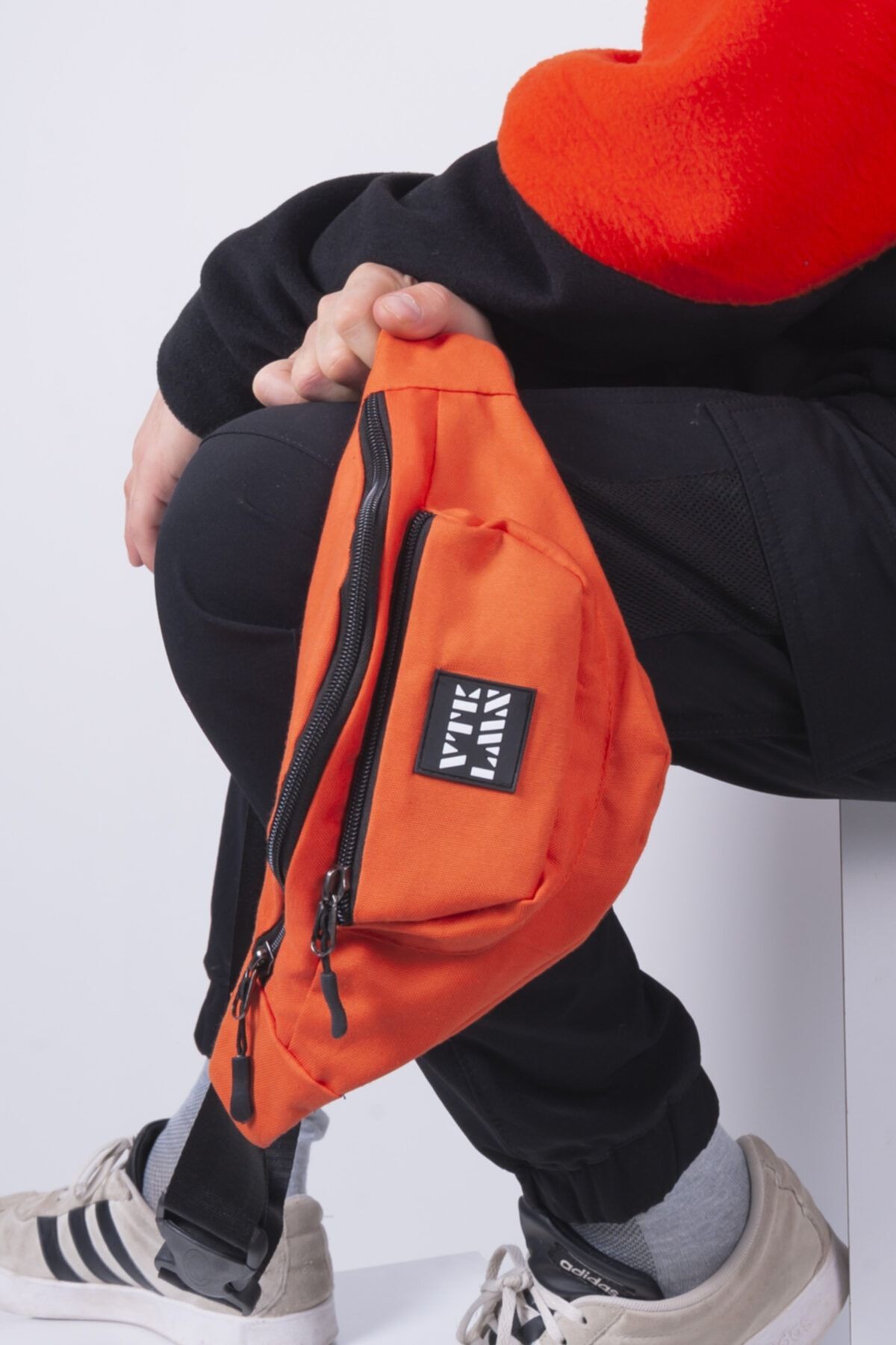 Unisex Omuz ve Bel Çantası - Turuncu