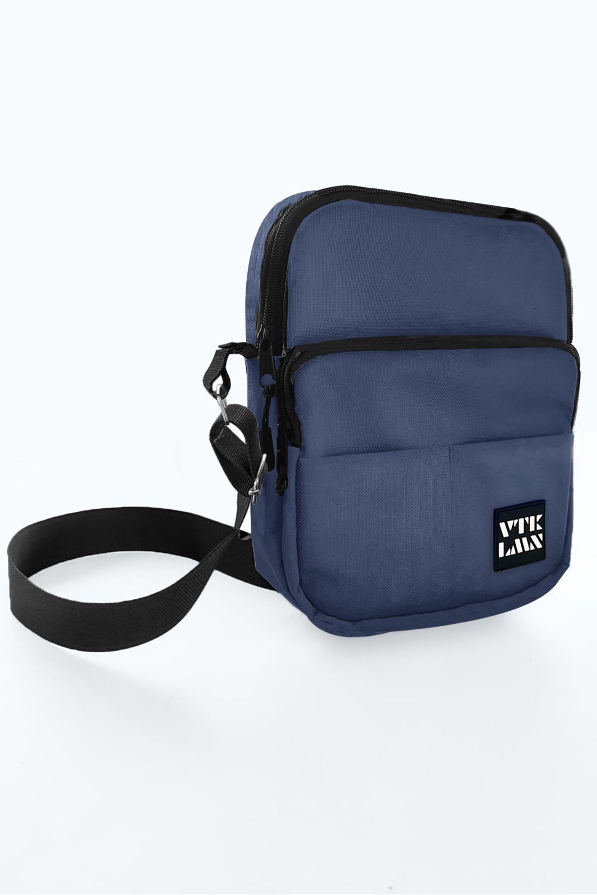 5 Bölmeli Ayarlanabilir Çapraz Askılı Su Geçirmez Omuz Çantası - Navy Blue