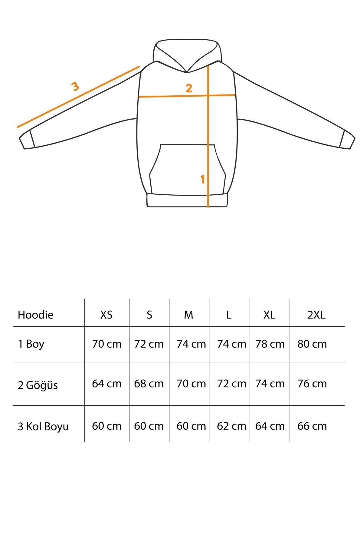Kalın İçi Polarlı Oversize Kapüşonlu Hoodie Sweatshirt - KAHVE