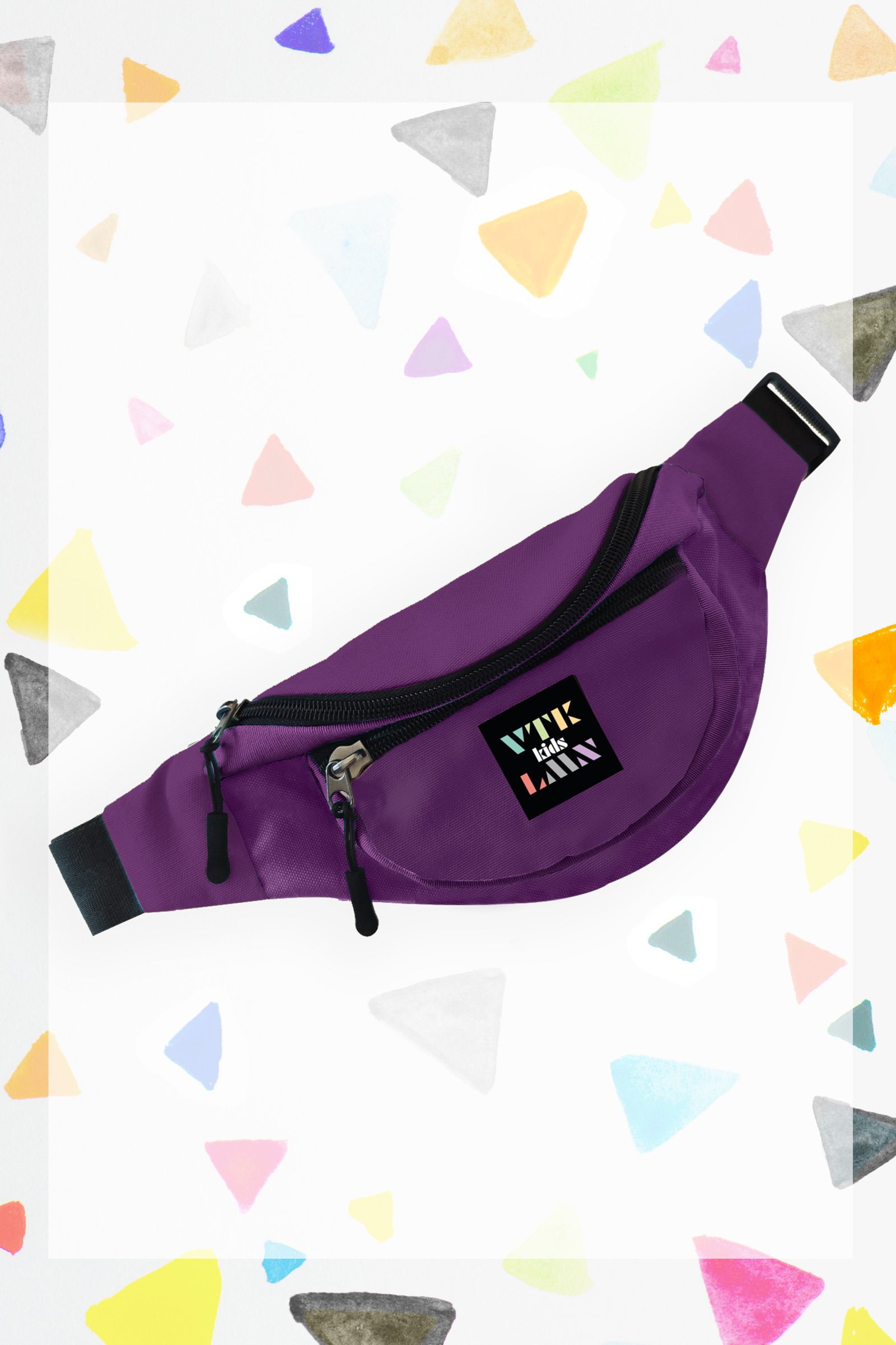 Colorful Shoulder and Waist Kid Bag - Mor