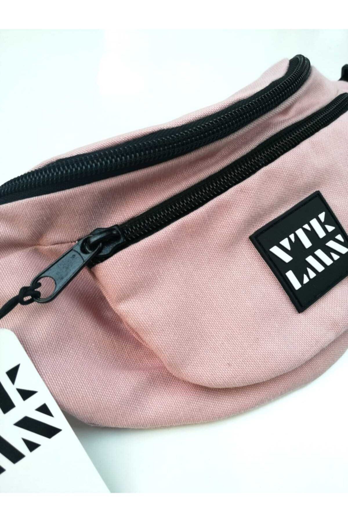 Unisex Omuz ve Bel Çantası - Pudra