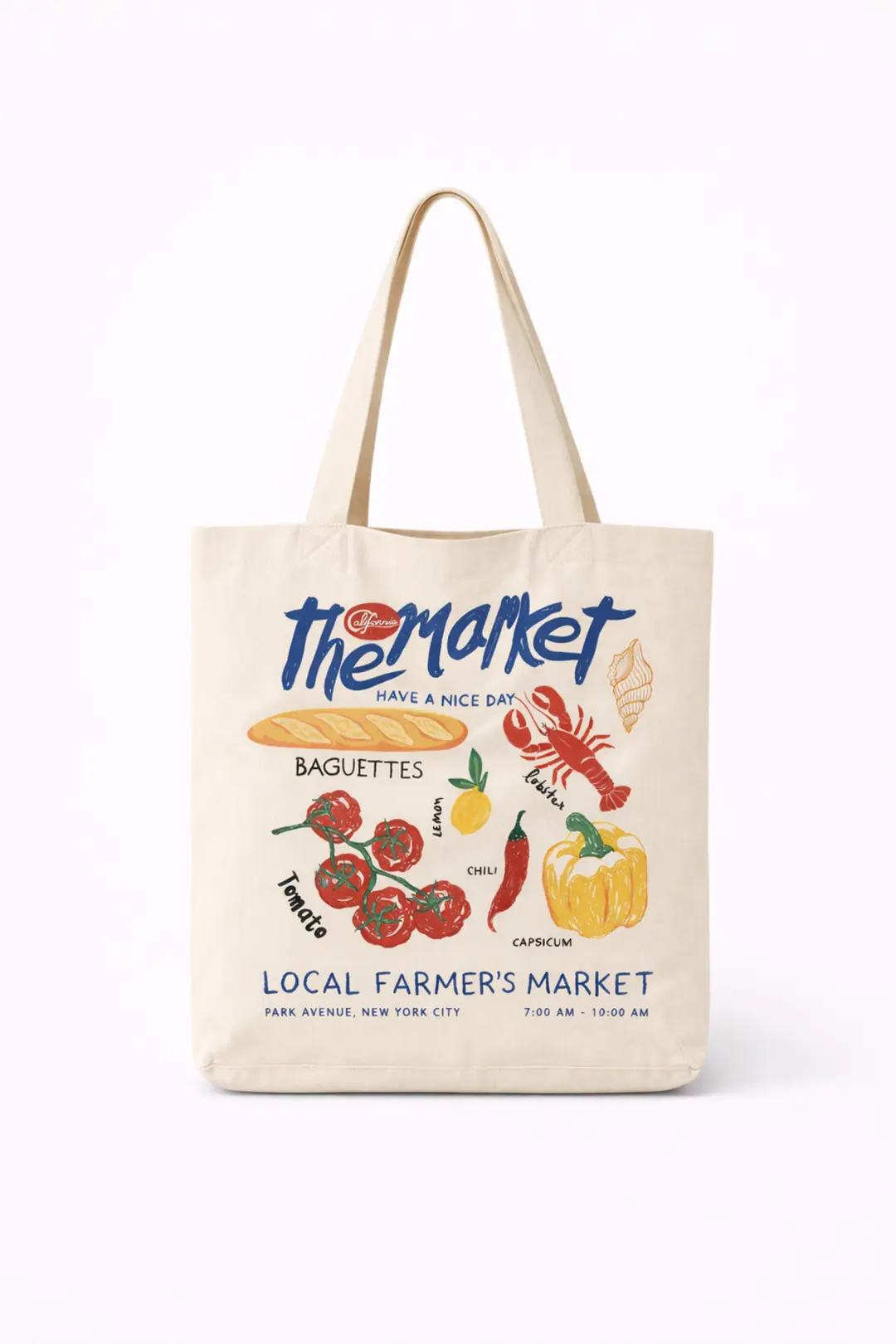 % 100 Pamuk Kanvas Bölmeli Bez Çanta / Tote Bag
