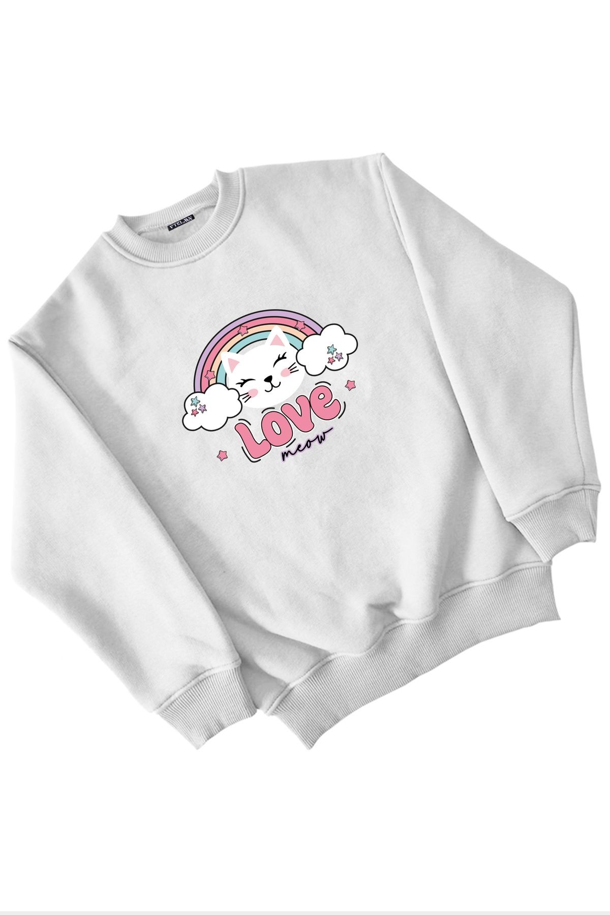Love Baskılı Kız Erkek Çocuk Sweatshirt